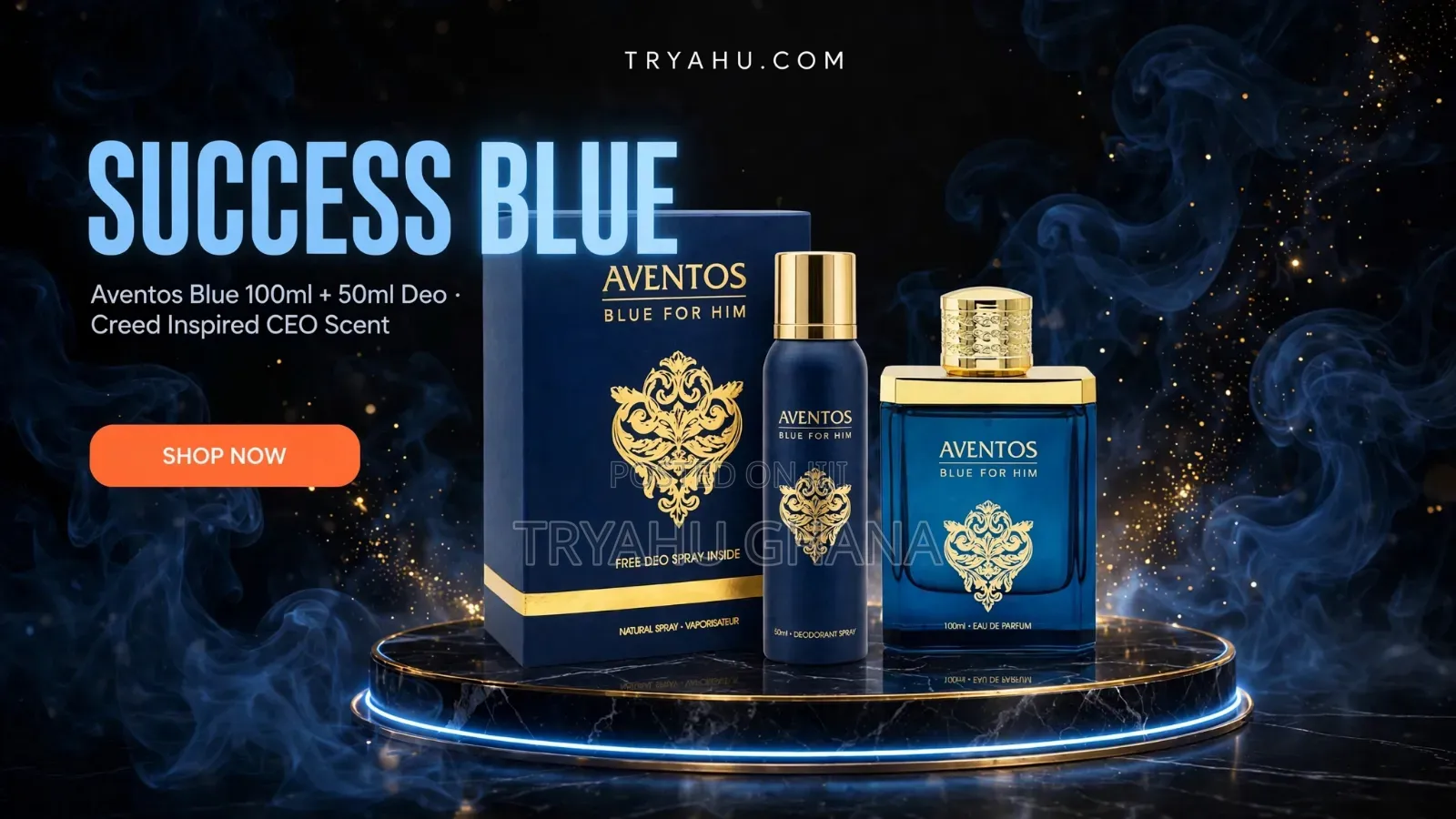 Ventos Blue for Him-Creed Inspired + FREE Deo-100ml + 50ml