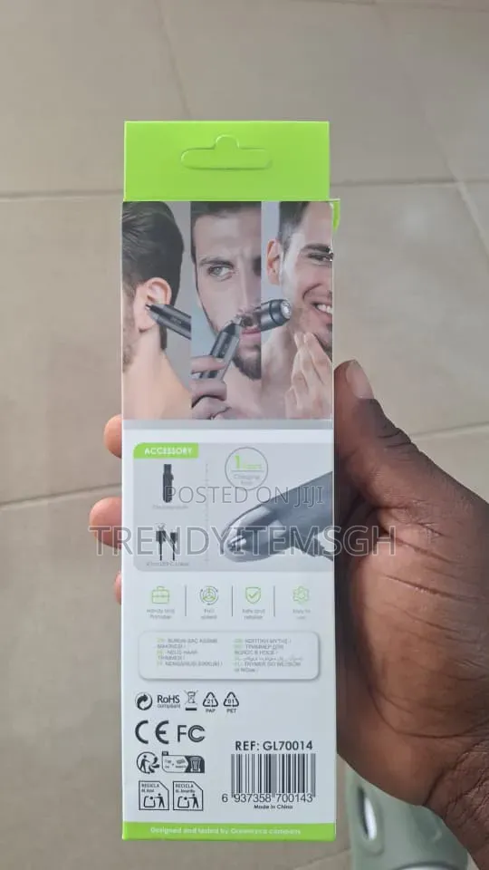 2-in-1 Rechargeable Nose Beard Hair Trimmer –