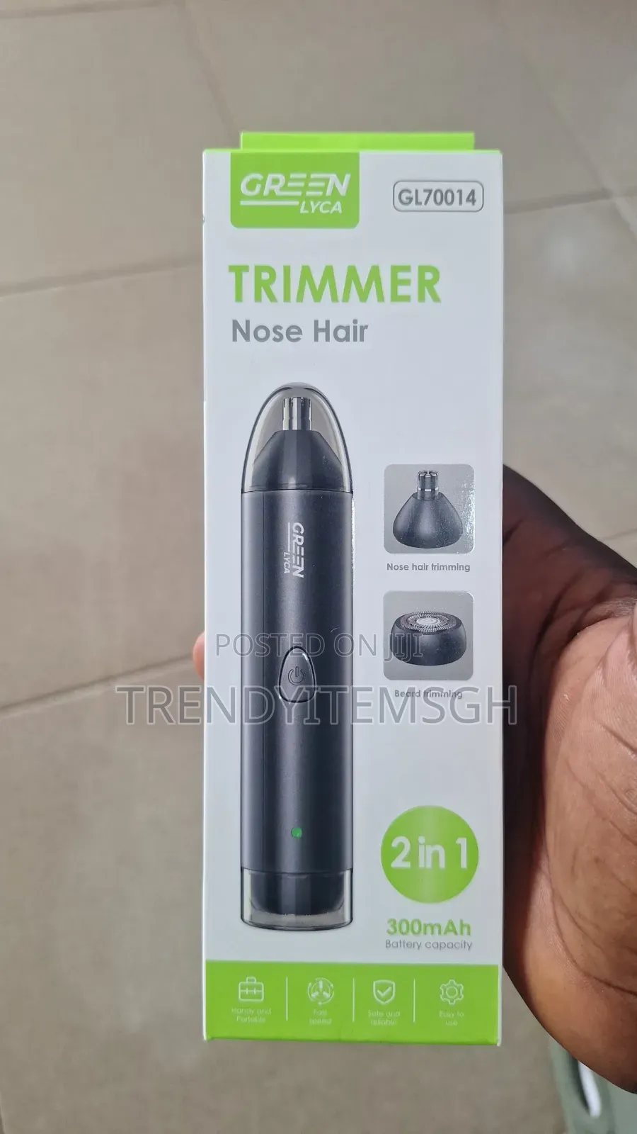 2-in-1 Rechargeable Nose Beard Hair Trimmer –
