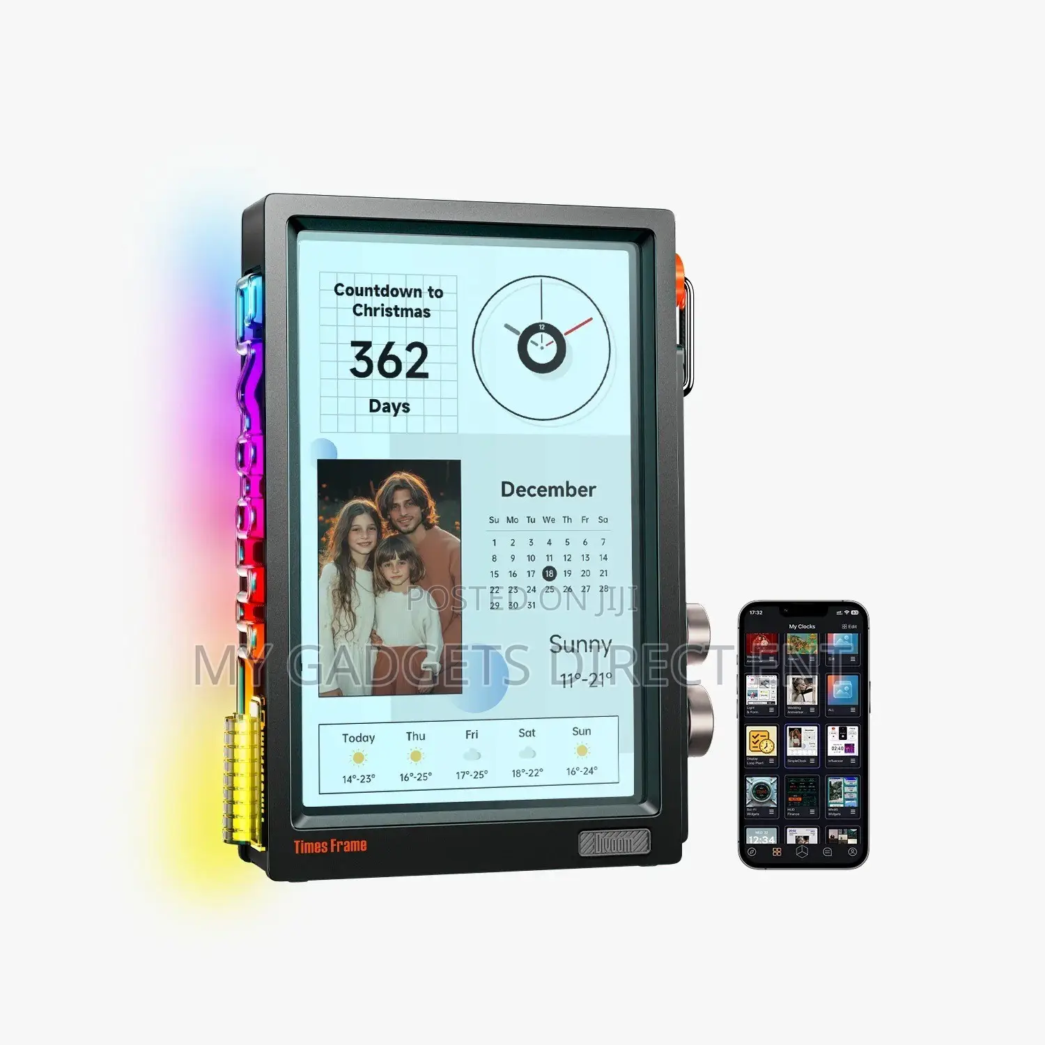 Divoom Times Frame 10.1” Smart Digital Photo Frame Desk Display–64GB