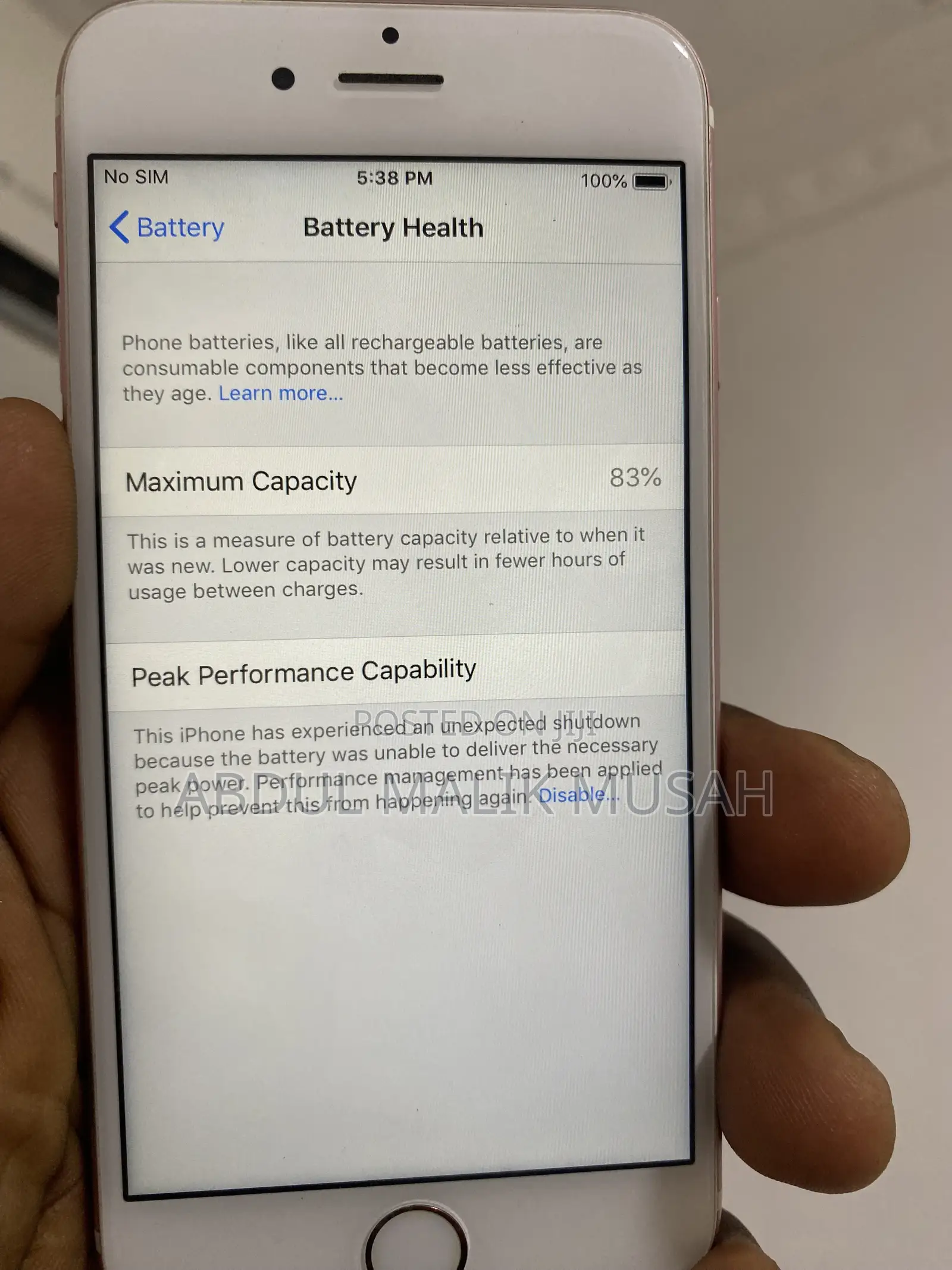 Apple iPhone 6s 64 GB Rose Gold