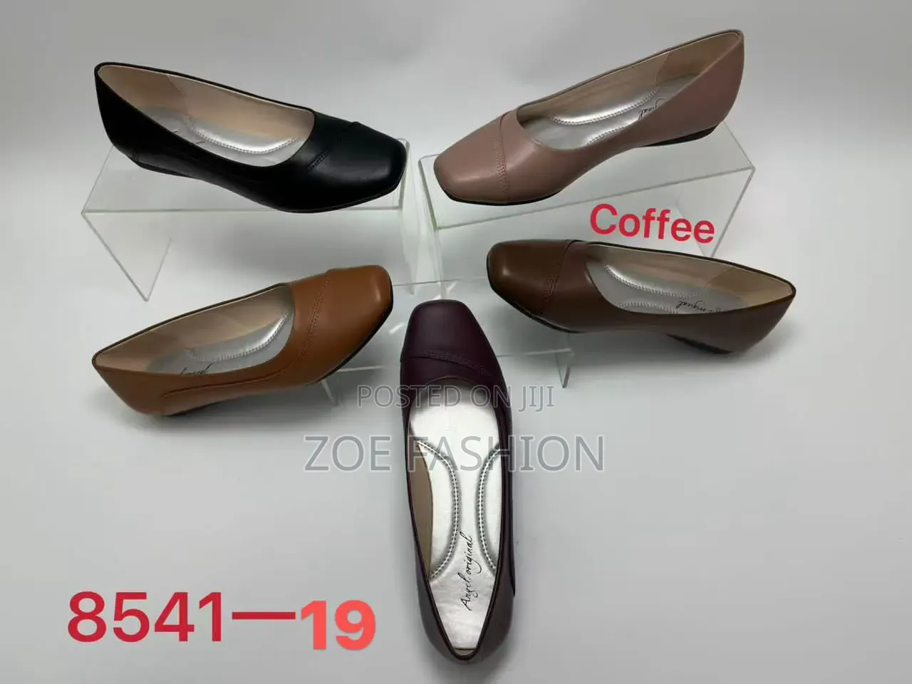Women's Square Buckle Heel Women Shoe To