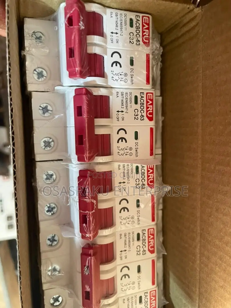 2-Pole 1000v 32A DC MCB Circuit Breaker