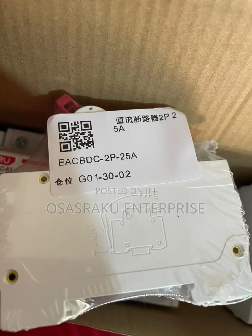 1000v 25a 2-Pole Dc MCB Circuit Breaker