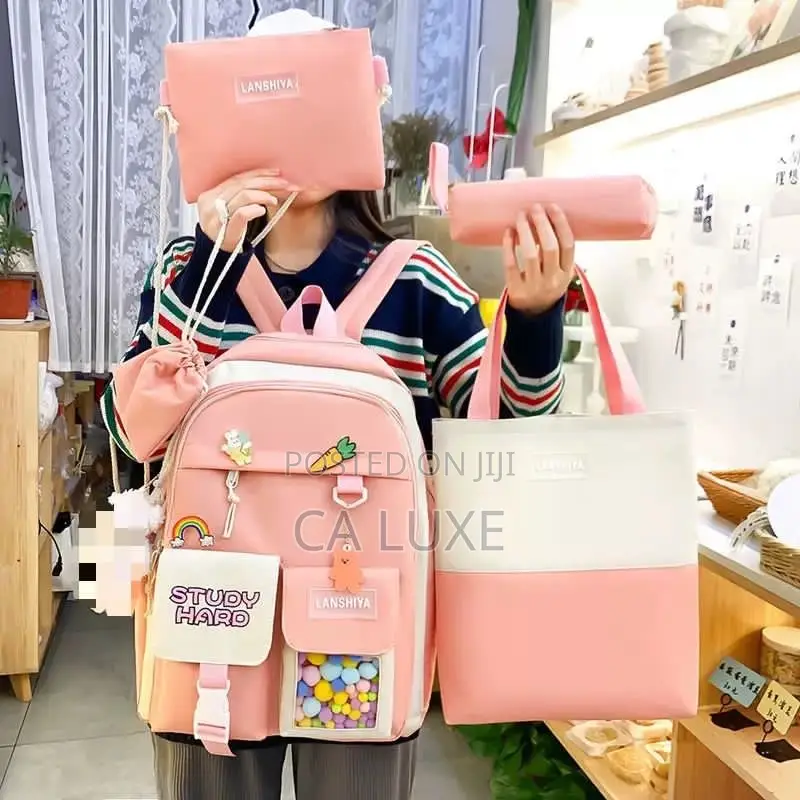 5 Set Backpack With Handbag and Pencil Case