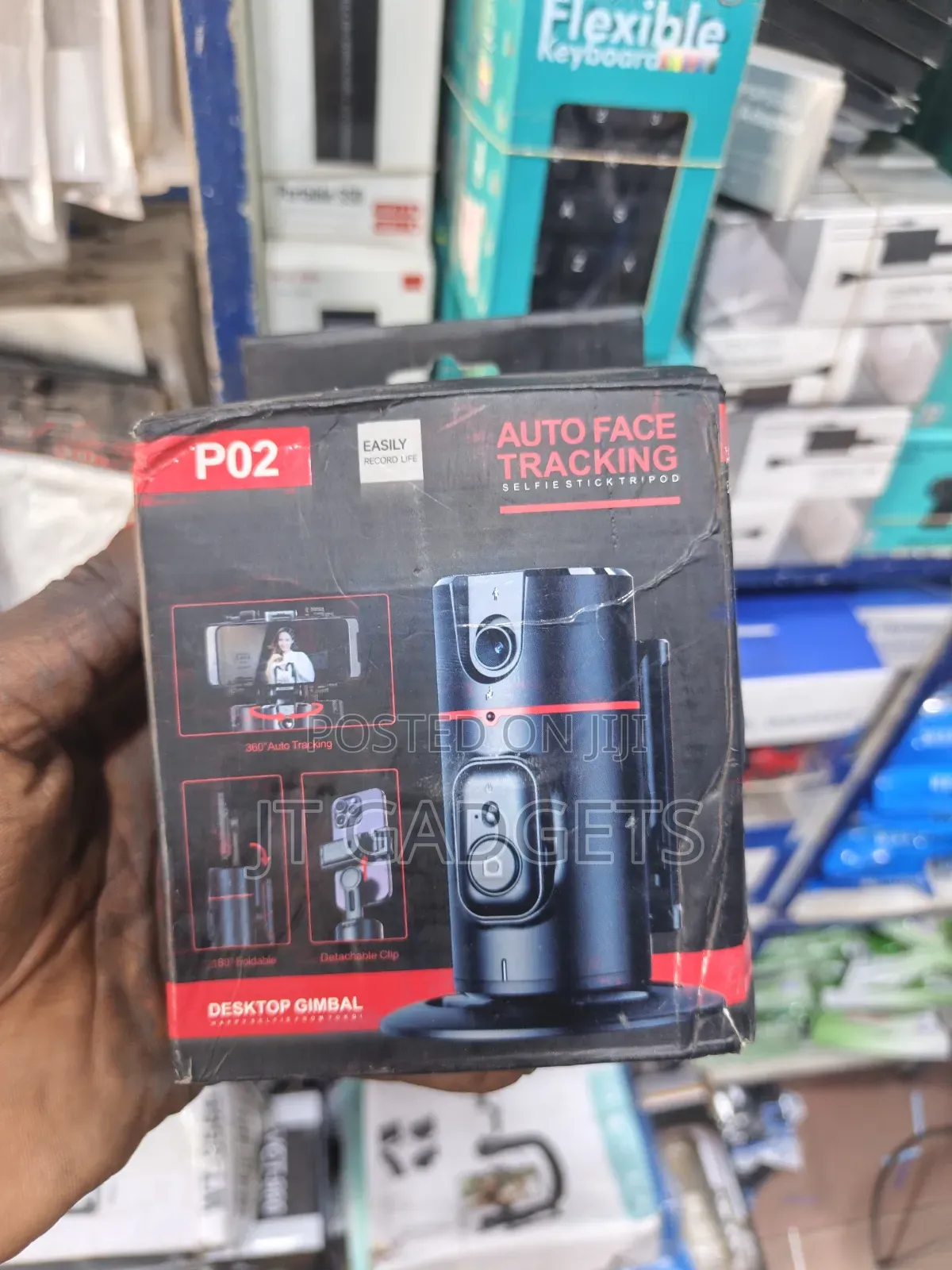 P02 Ai Auto Face Tracking Desktop Gimbal