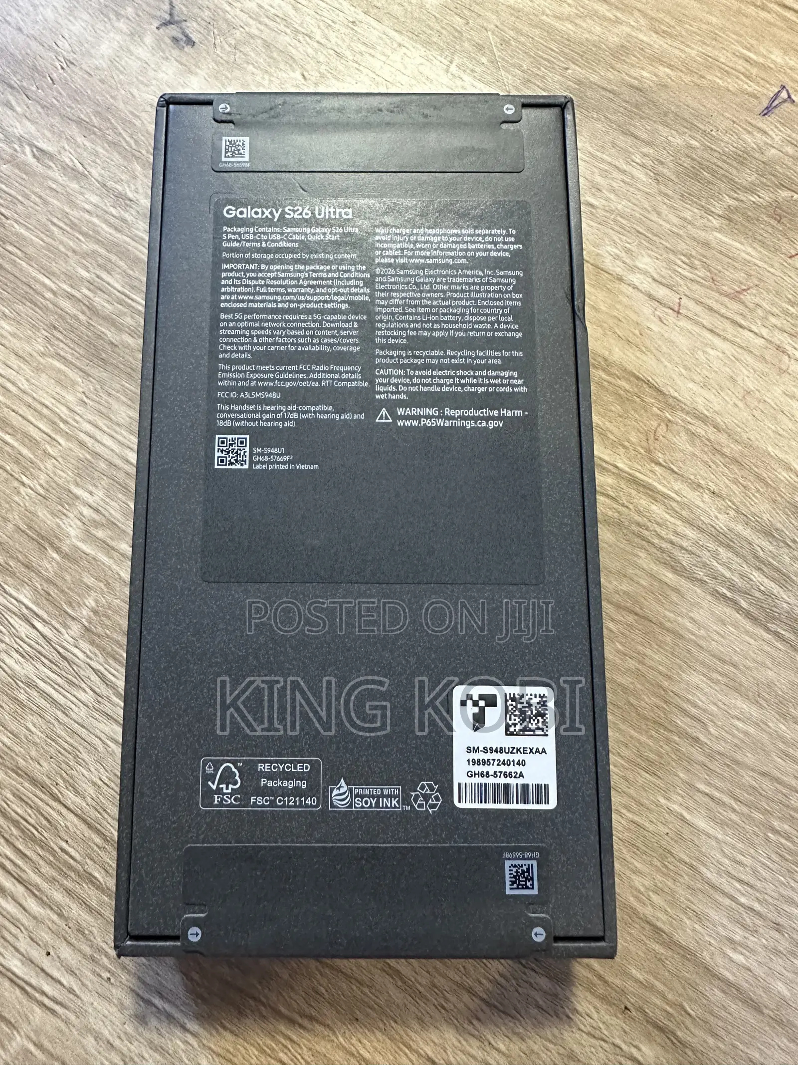 New Samsung Galaxy S26 Ultra 5G 512 GB Black
