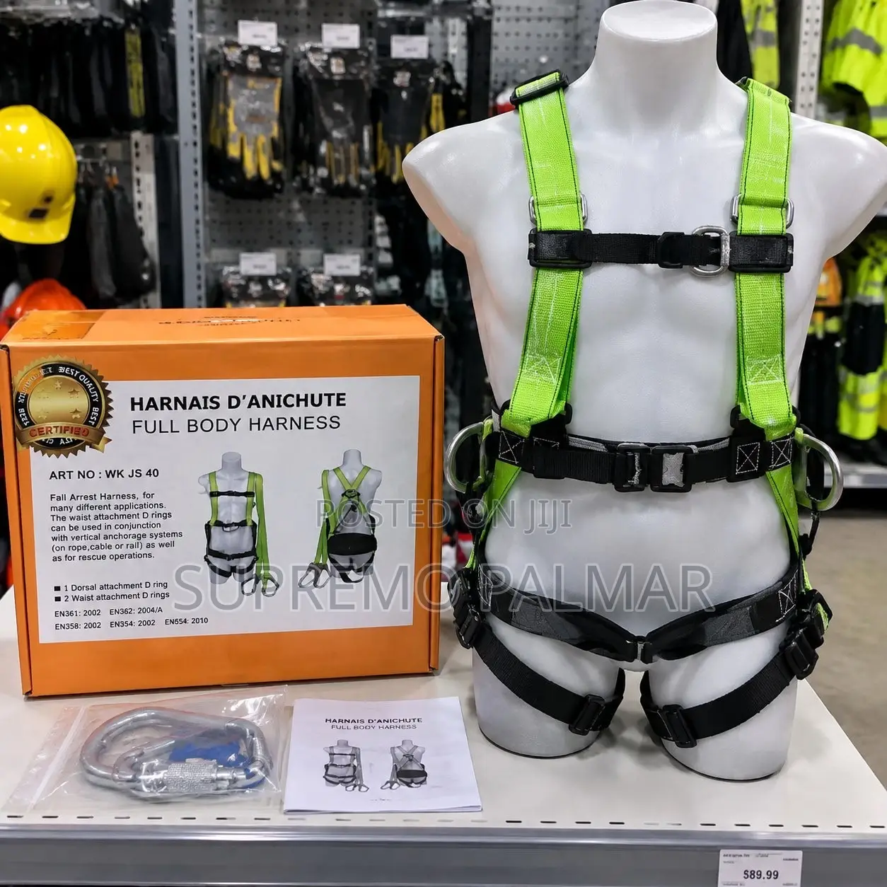Workman Harnas D’Anchute Full Body Harness – Adjustable Safety Gear