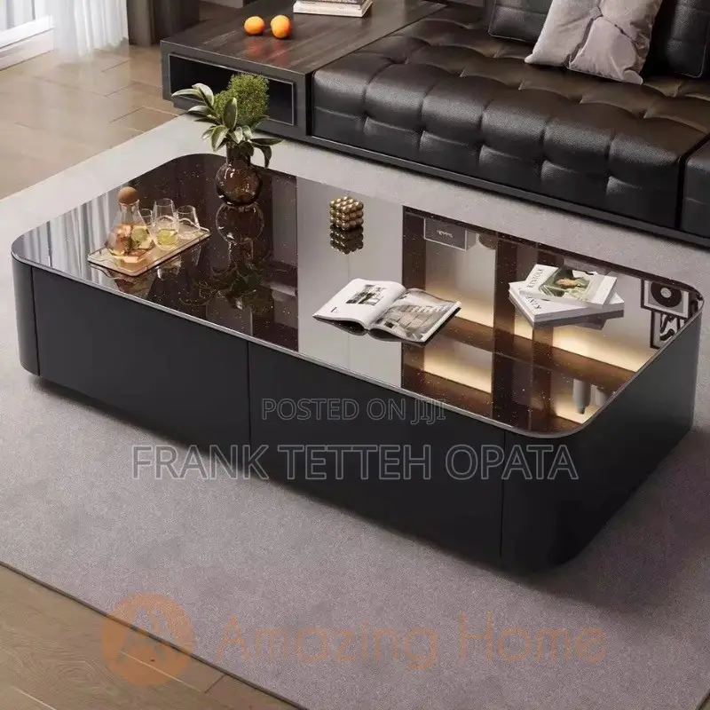 Modern Center Table With Storage Cabinet 120cm