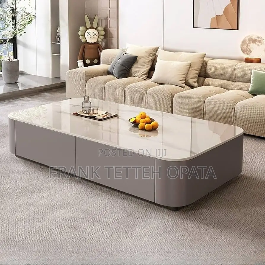 Modern Center Table With Storage Cabinet 120cm