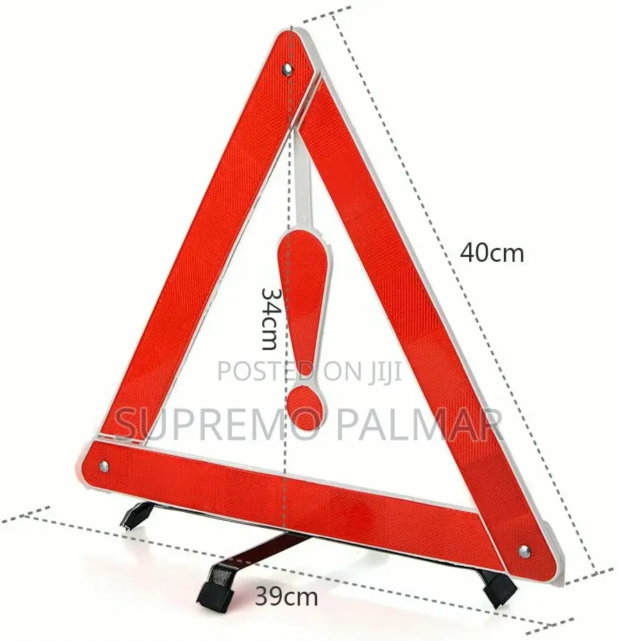 Double Reflective Warning Triangle for Car Roadside Emergencies