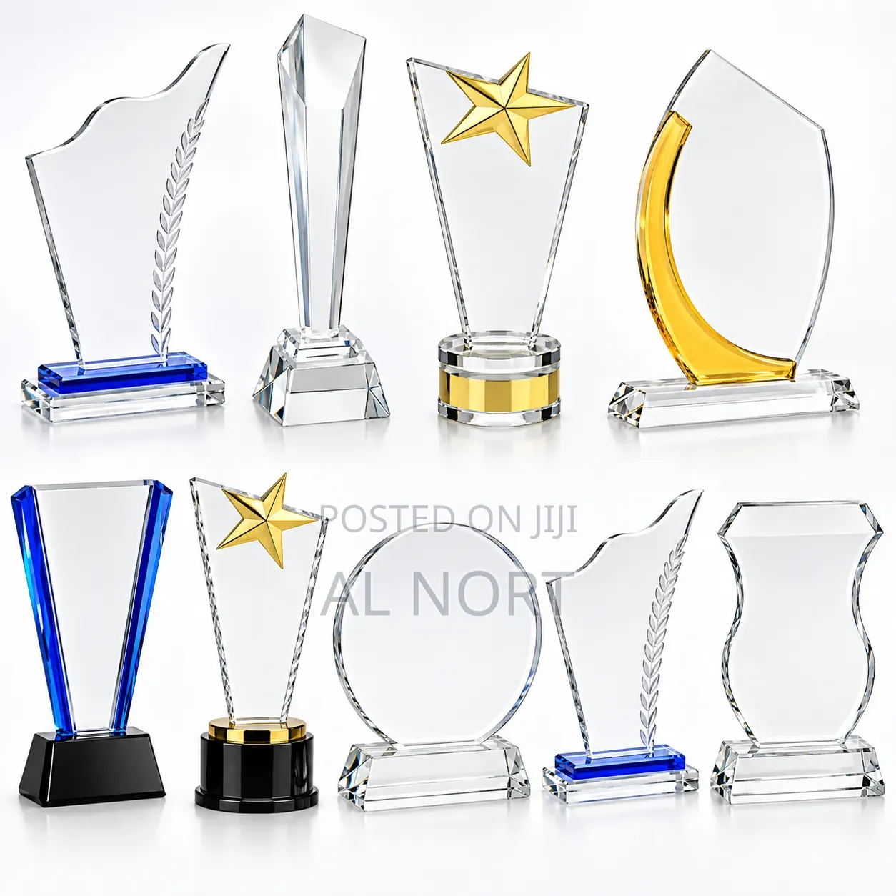Clear Glass Award Trophy Plaque – Decorative Recognition Award