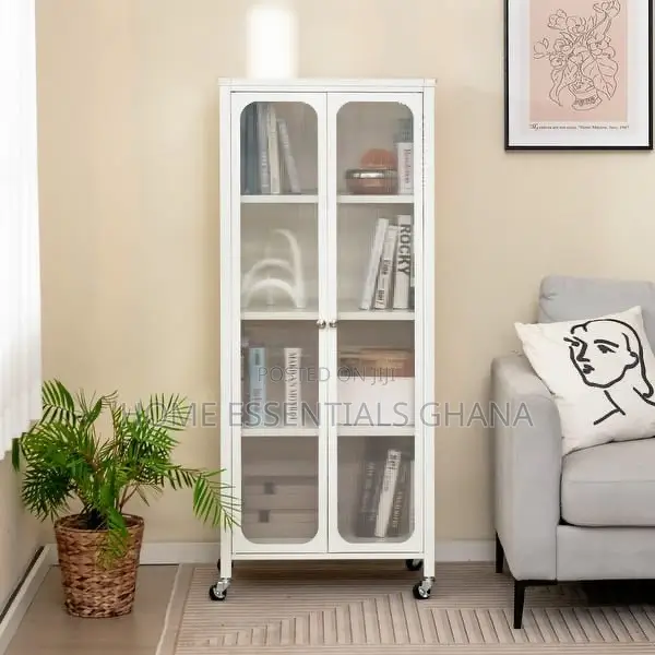 4-Tier Metallic Storage Shelf With Cover