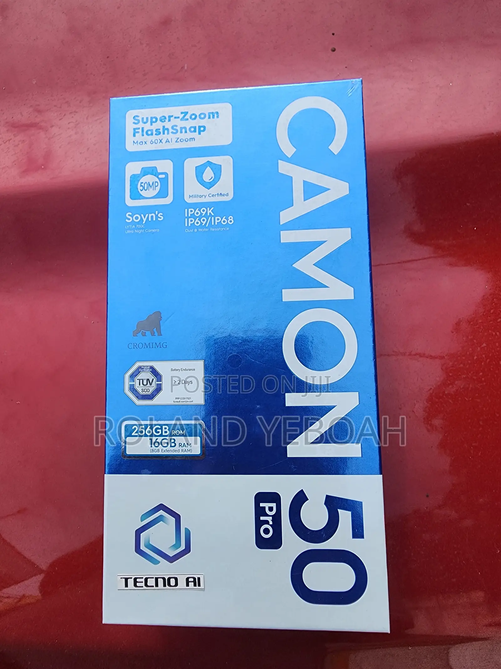 New Tecno Camon 50 Pro 256 GB Black