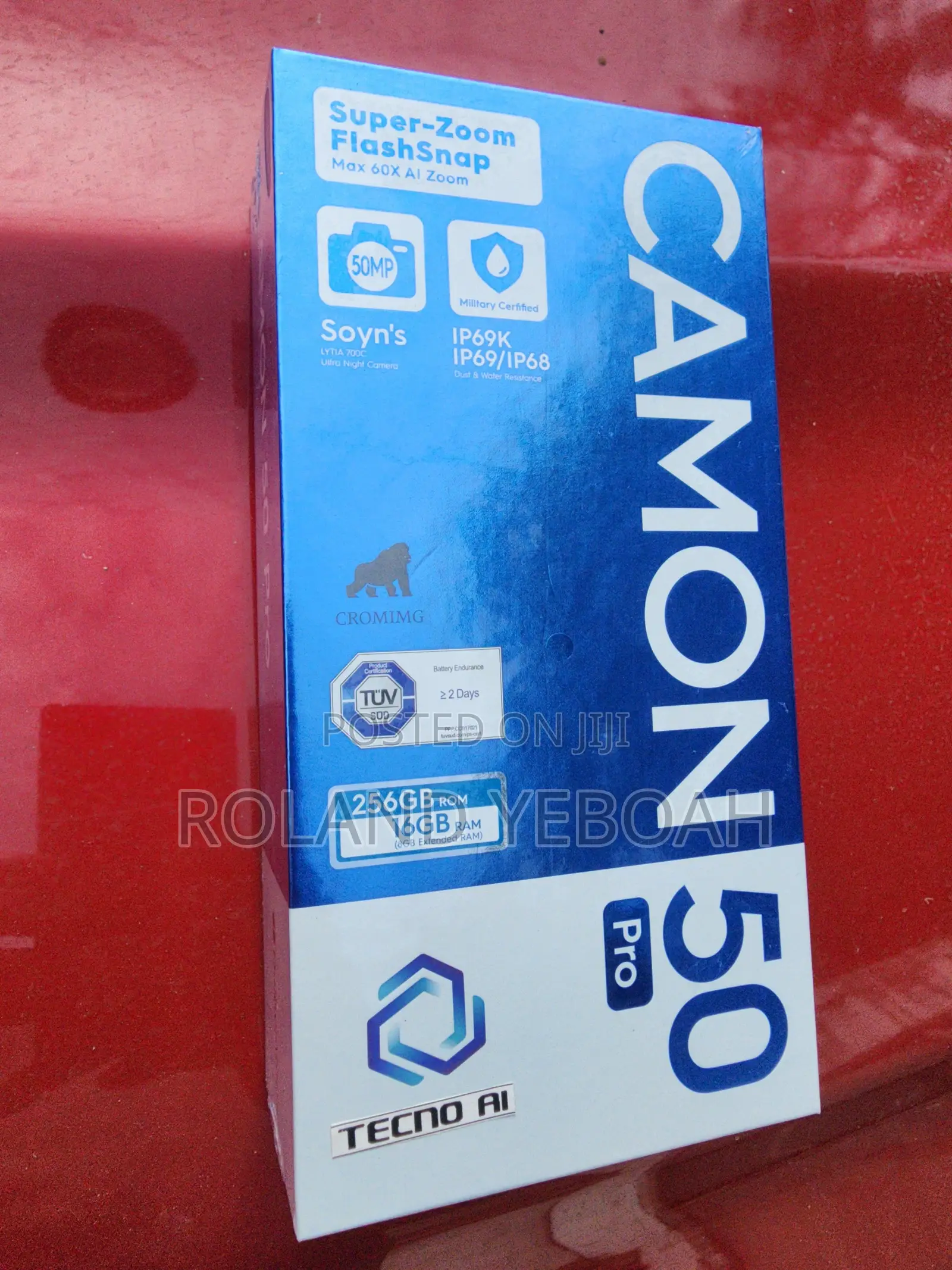 New Tecno Camon 50 Pro 256 GB Black