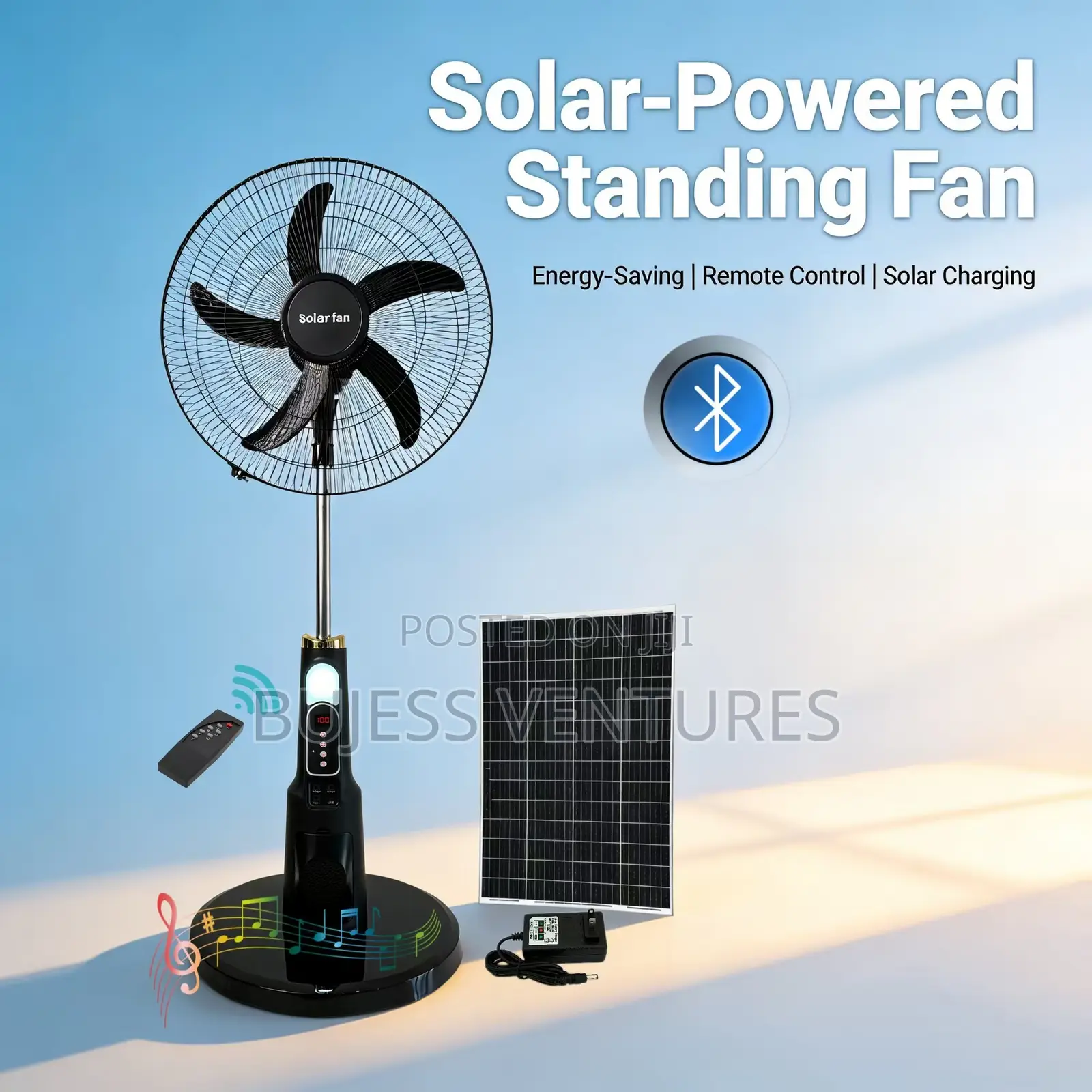 Solar Floor Fan