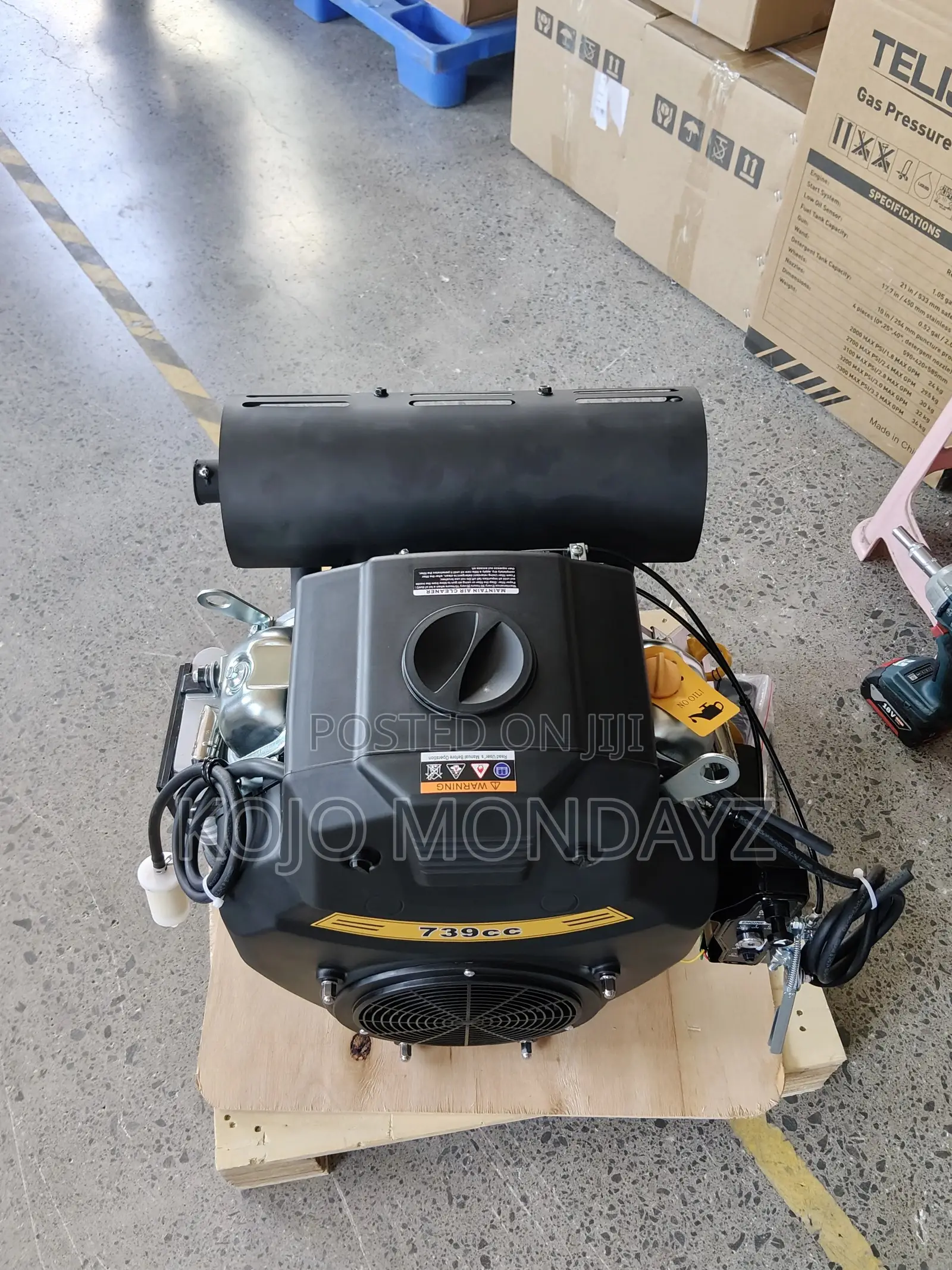 764cc Twin-Cylinder Gasoline Engine.