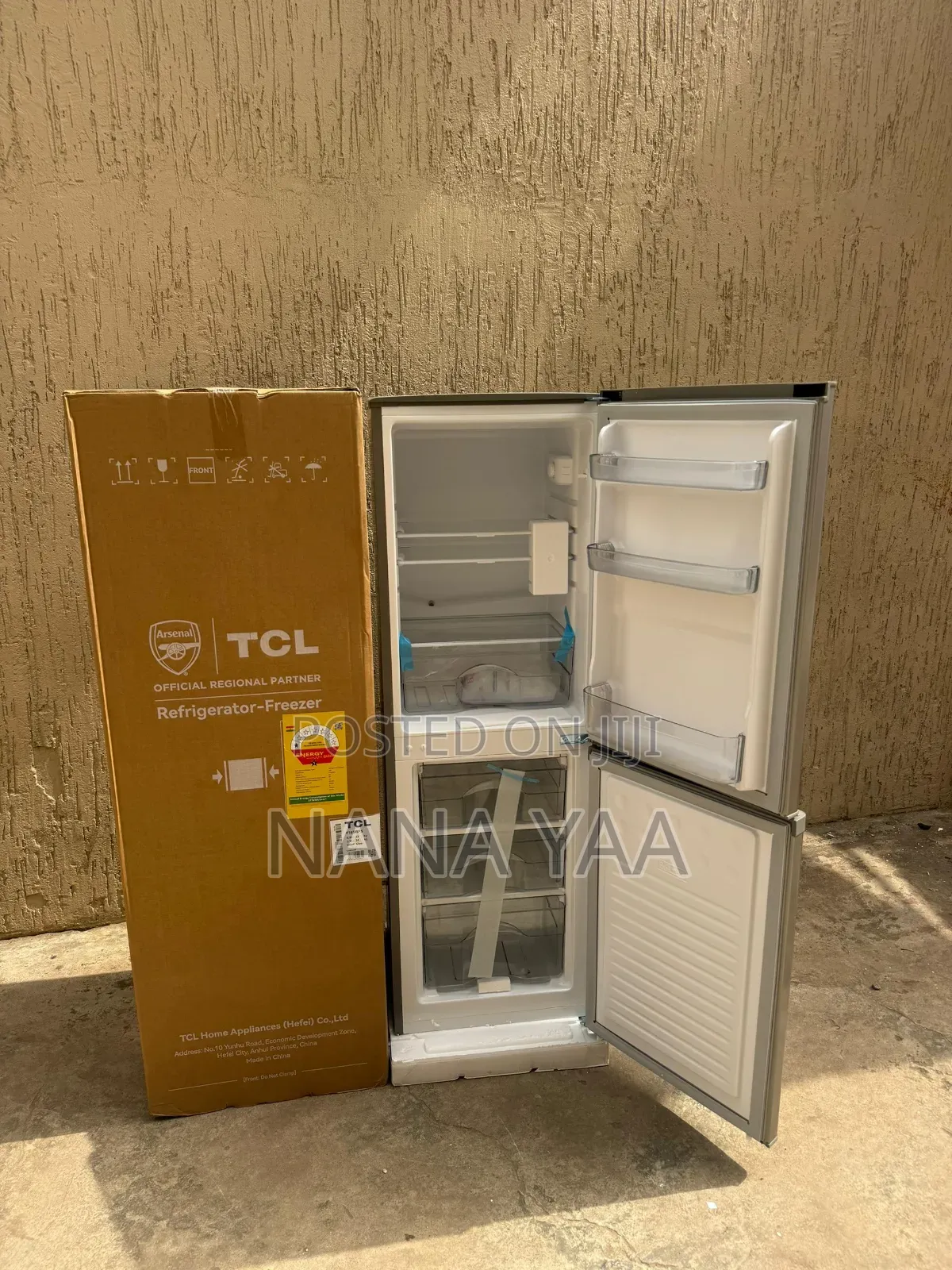 TCL Quality Double Door Fridge 142 Litres Bottom Freezer
