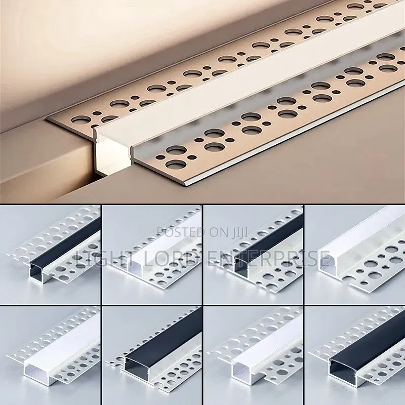 Poshplus Plaster Boards Aluminum Profiles Channel 10feet