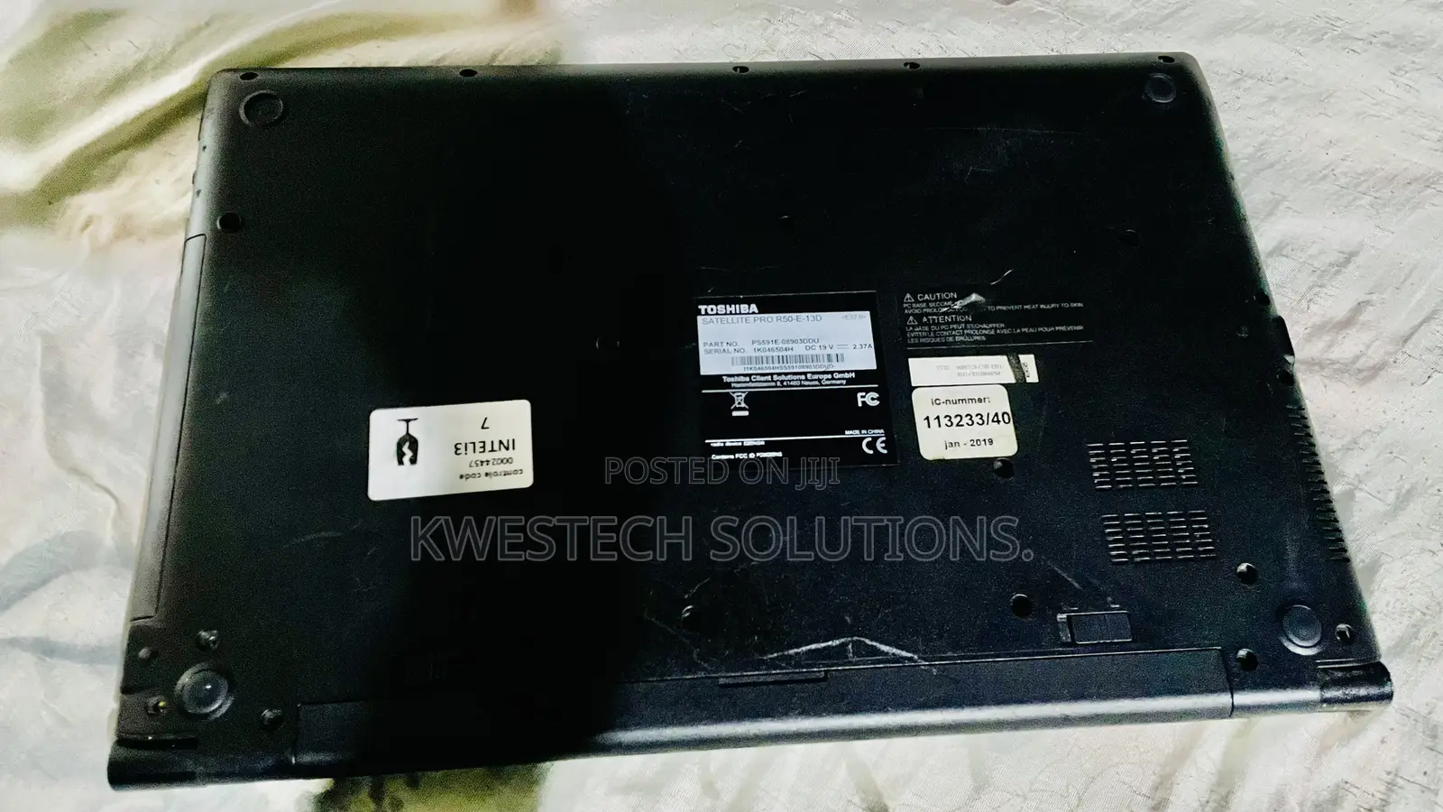 Laptop Toshiba Satellite C50 4GB Intel Core i3 SSD 128GB