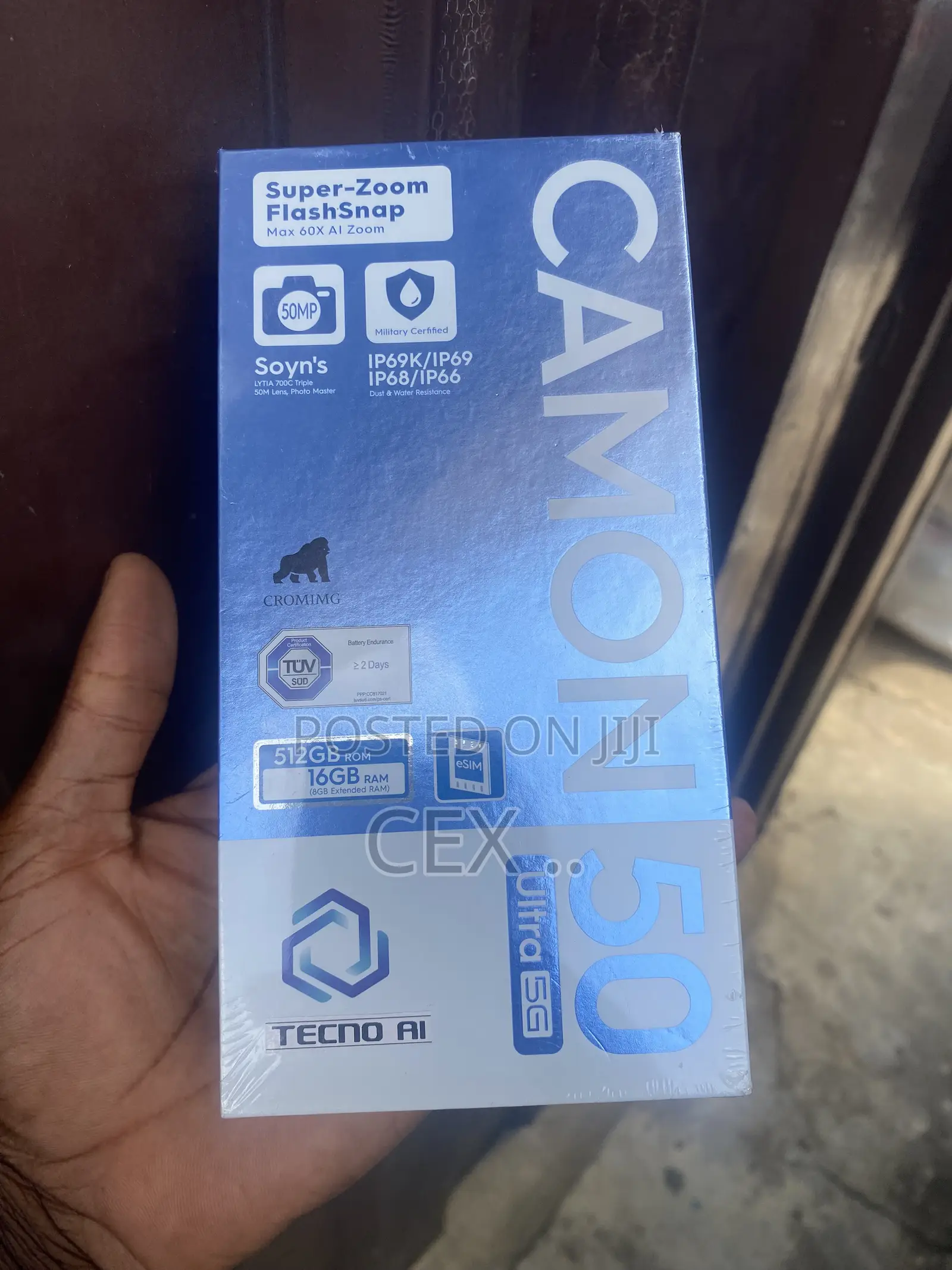 New Tecno Camon 50 Ultra 512 GB Black