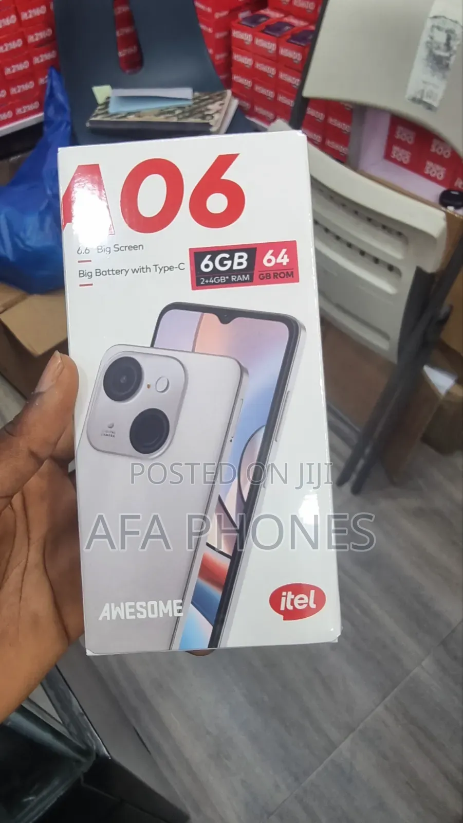 New Itel A06 64 GB Gold