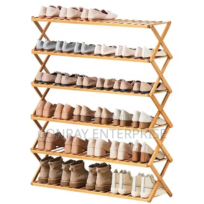 Foldable Bamboo Shoe Rack.