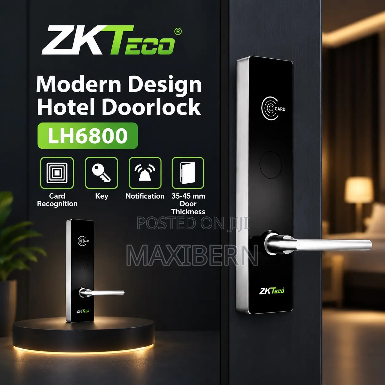 ZKTeco LH6800 RFID Smart Hotel Door Lock