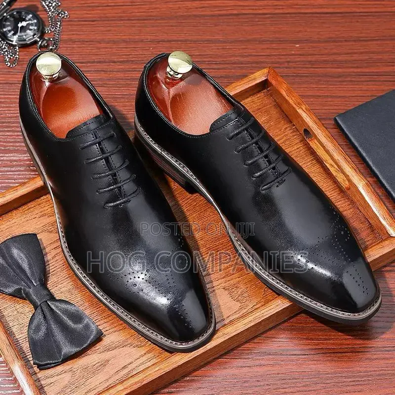 Men's Leather Oxford Lace Up Footwear Shoes- Fast Delivery in 2 Hours