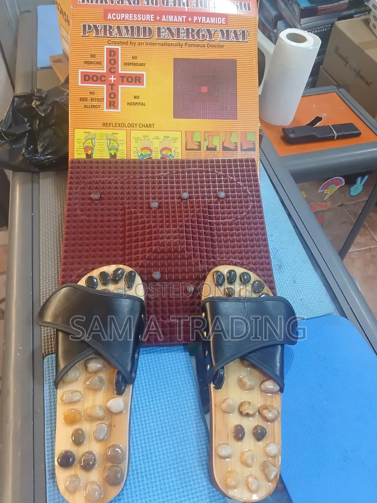 Slippers Foot Massager Energy Pyramid Mat