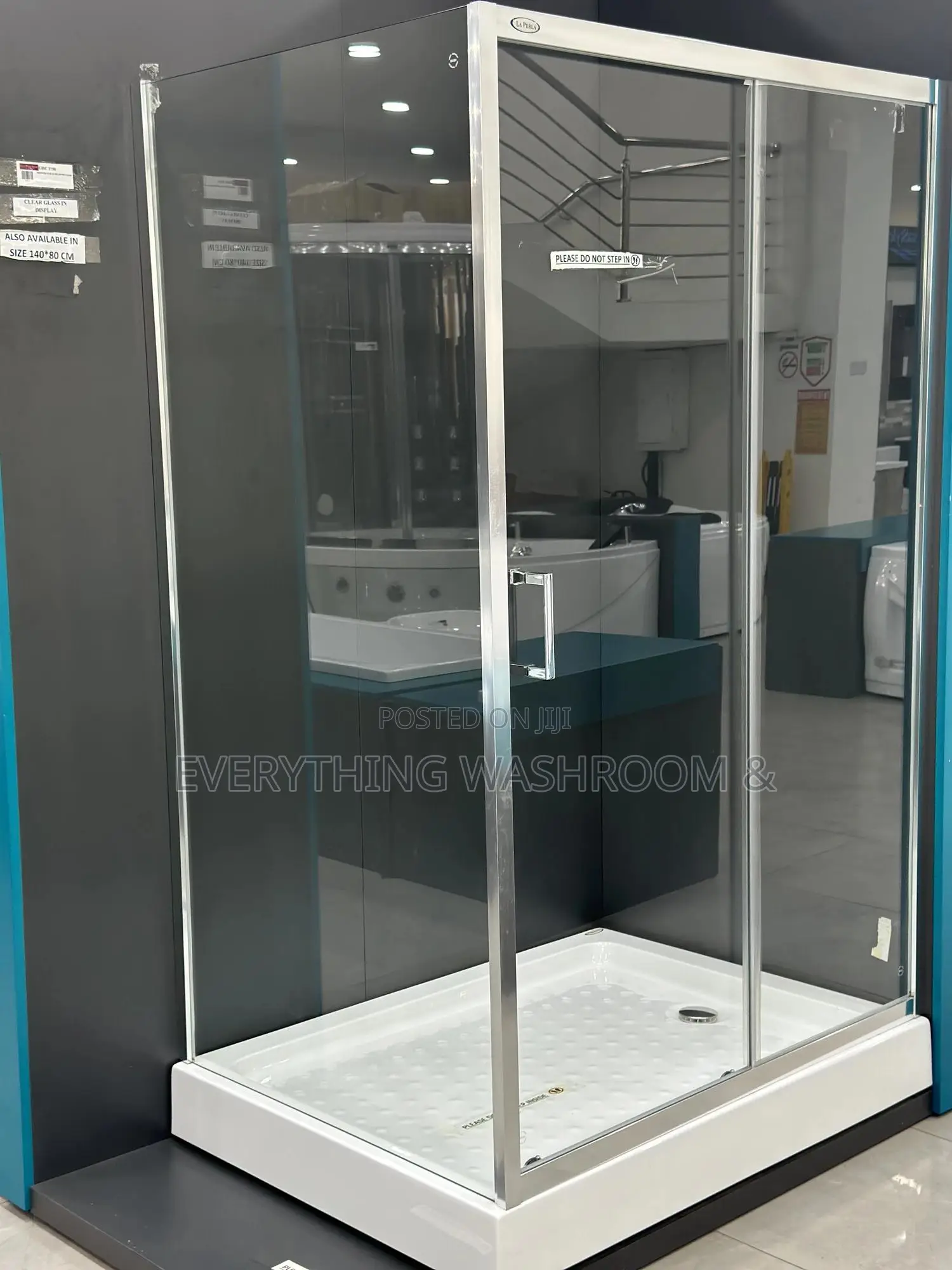 Shower Cubicle 120x90cm_shower Glass_shower Room_clear Shower Glass