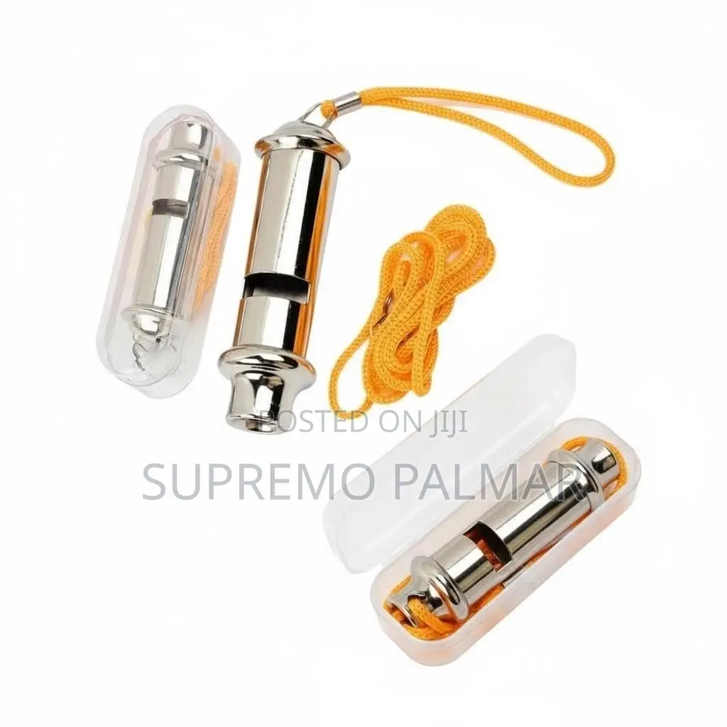 Football Whistle – Metal Referee Whistle With Lanyard