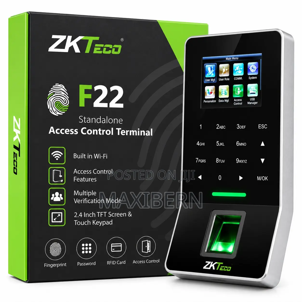 ZKTeco F22 Fingerprint Access Control Terminal