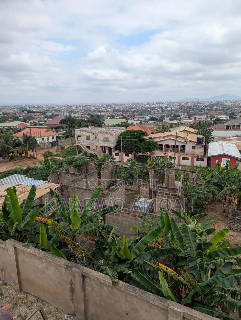 One and Half Plot With an Uncompleted Three Bedroom Structure for Sale