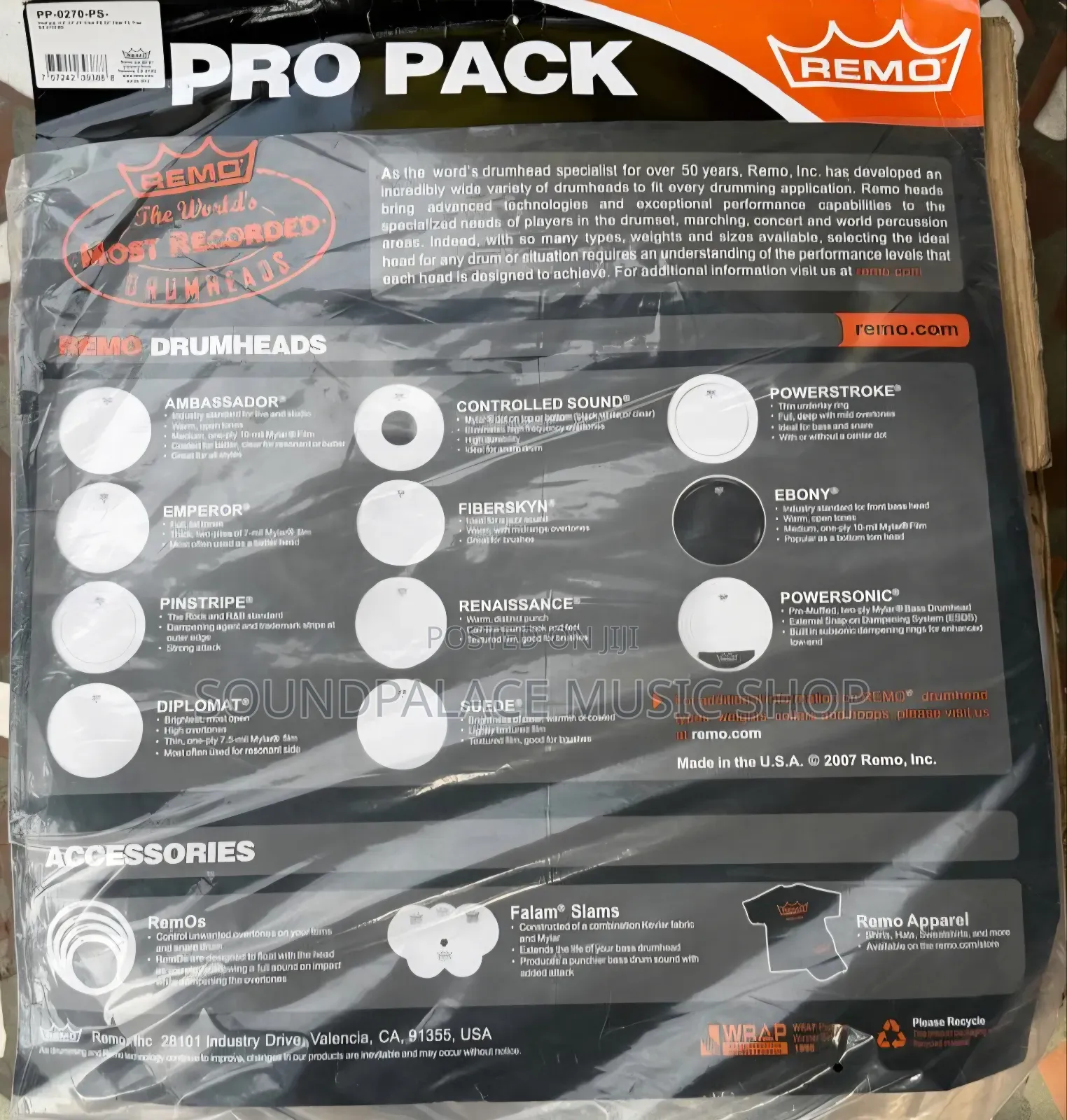Remo Pro Pack Drumhead (7set)