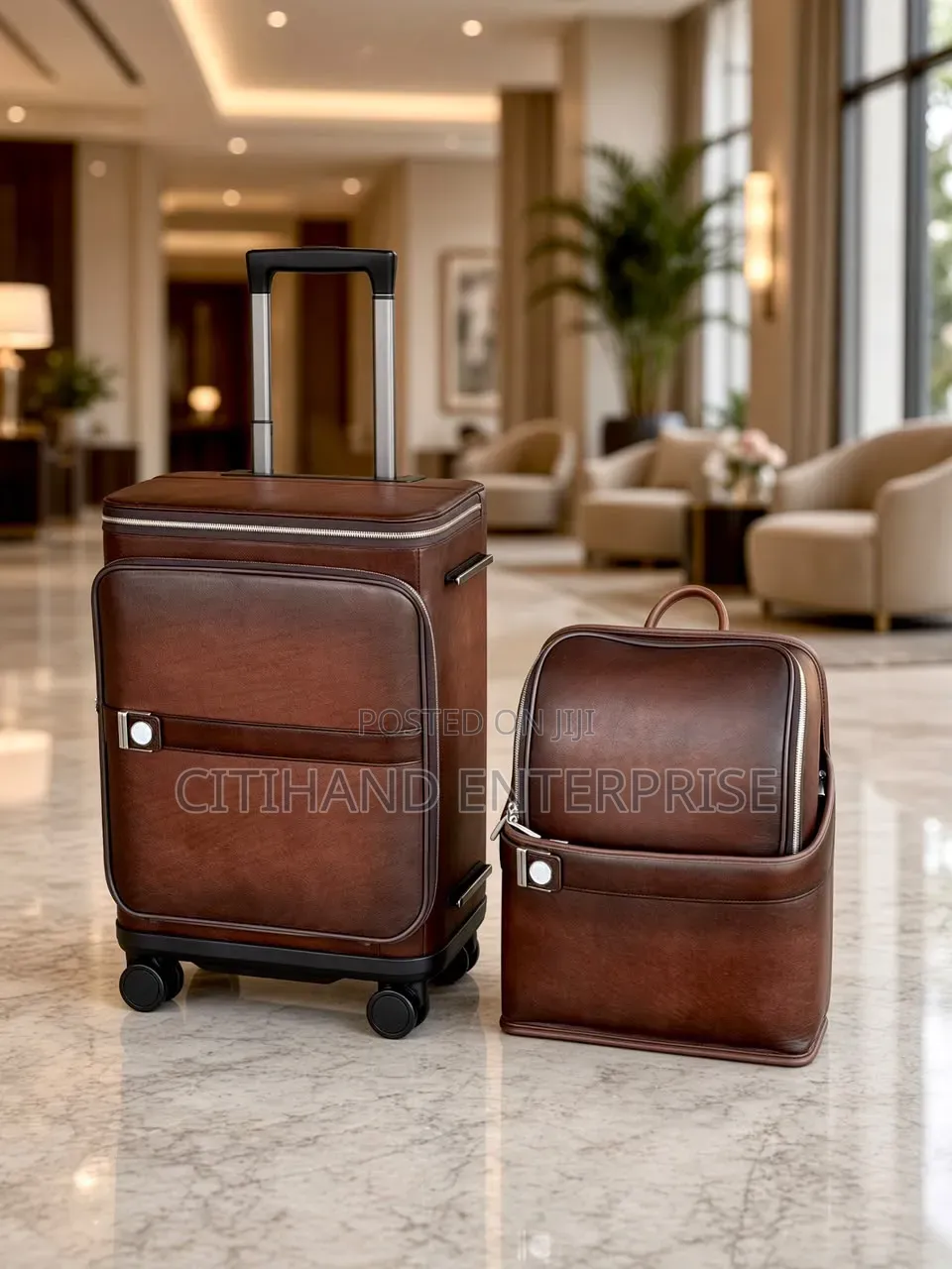 Luxury Genuine Leather Bag Travelling Set - Travelling in Class!!