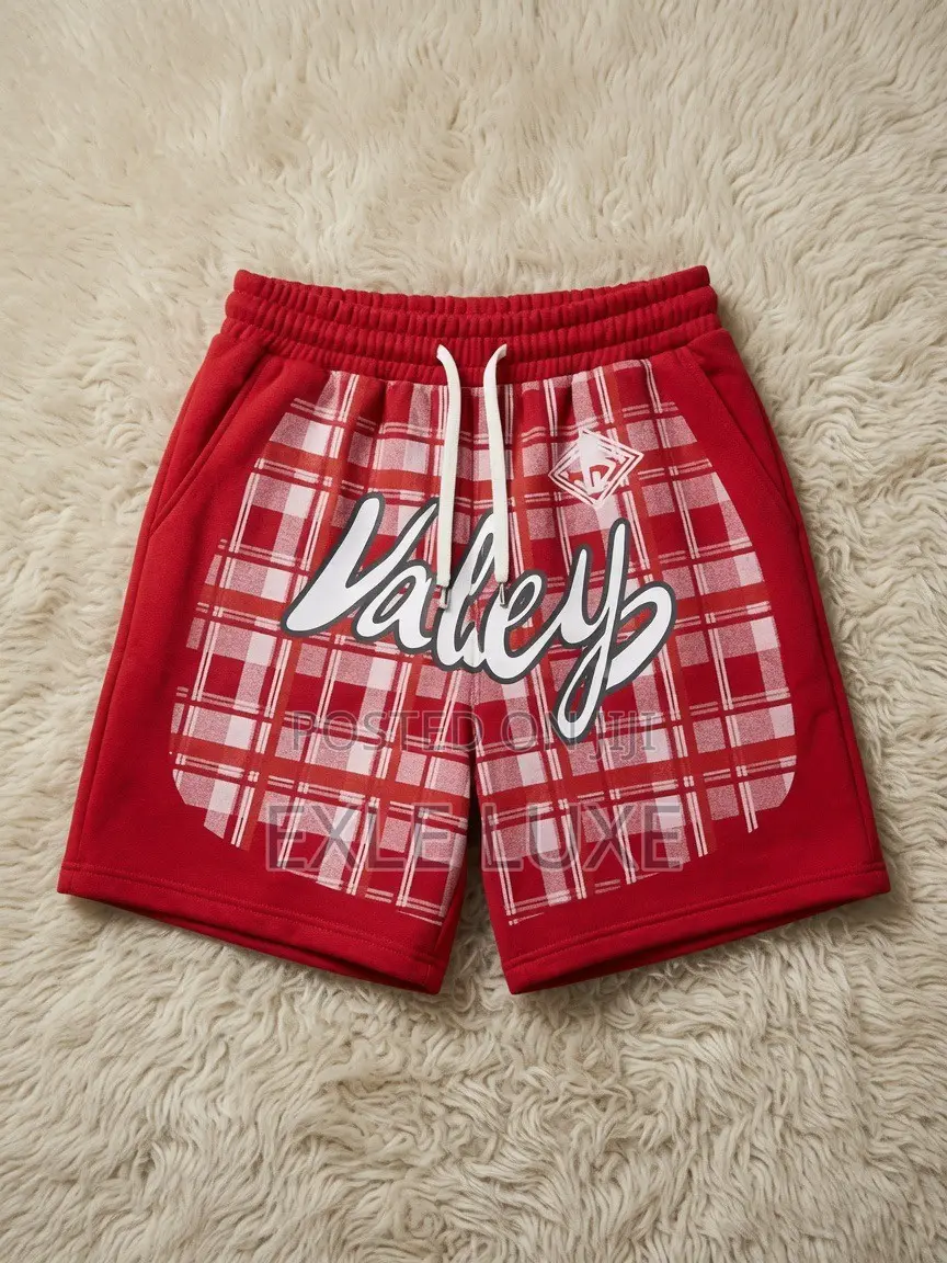 Red White Plaid “Valley” Shorts