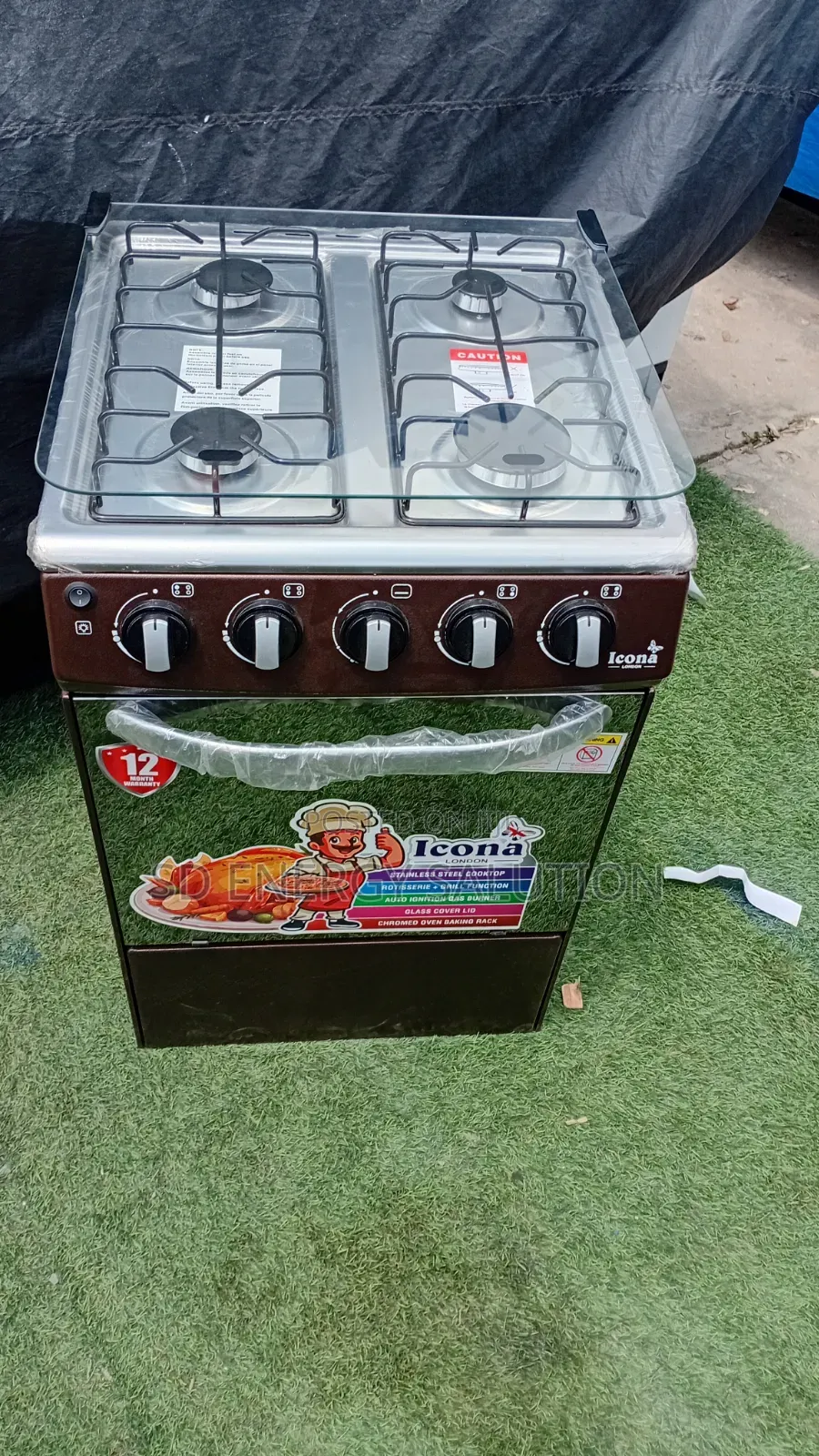 Icona 4-Burner Gas Cooker – Fast Efficient Cooking