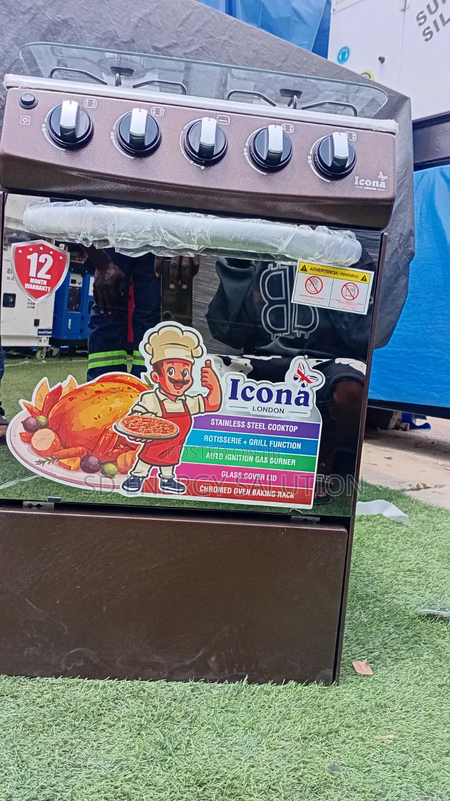 Icona 4-Burner Gas Cooker – Fast Efficient Cooking