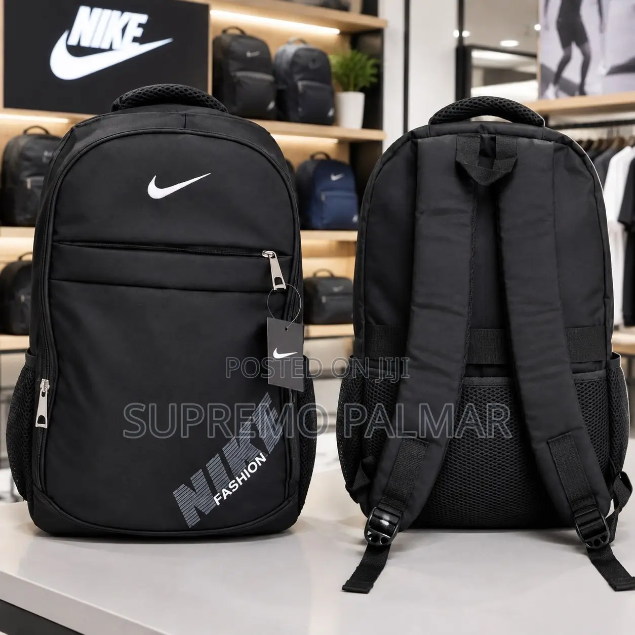 Plain Backpack – Black Nike Backpack for School Works