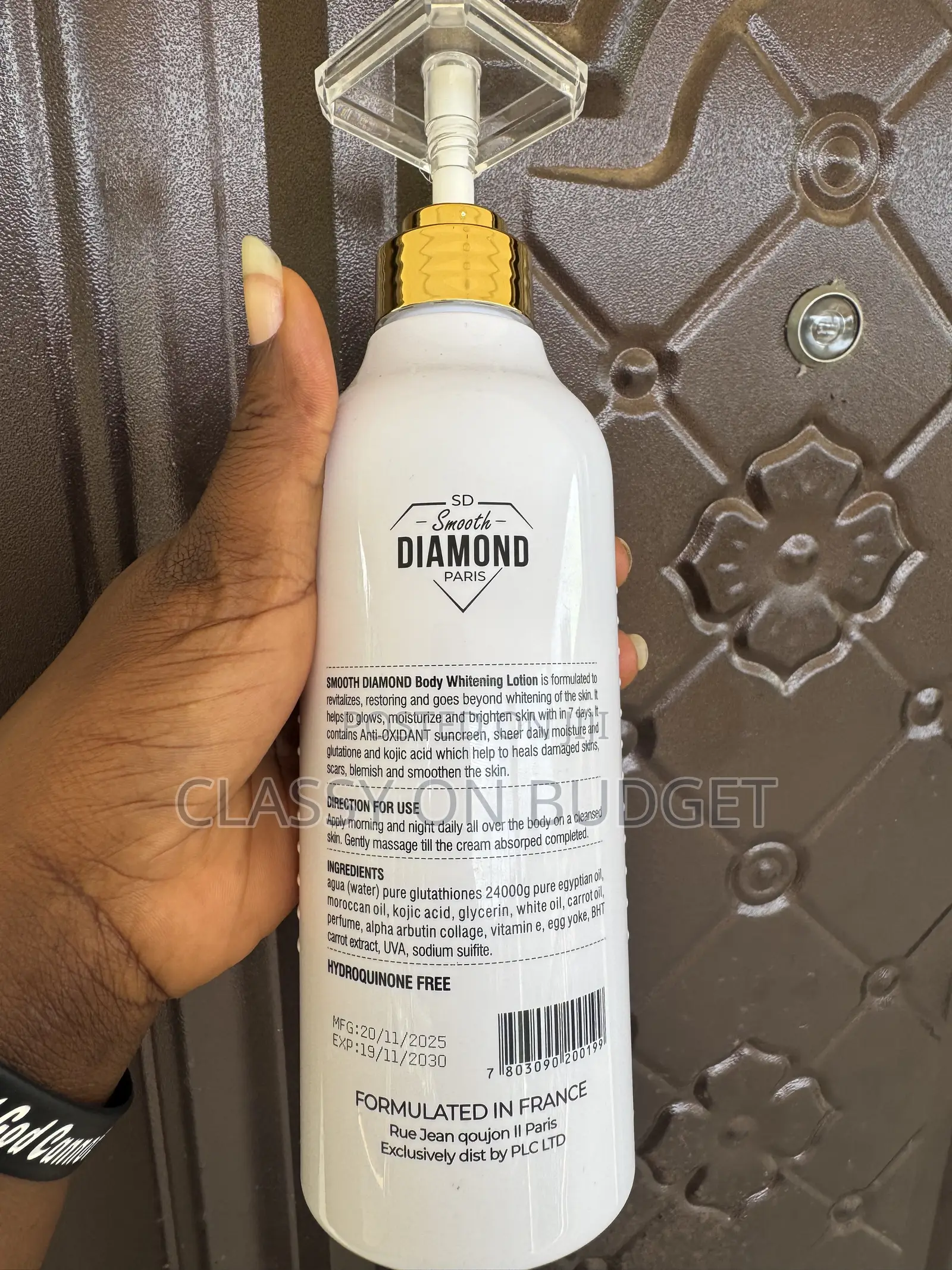 Original SD Smooth Diamond Carrot Body Lotion