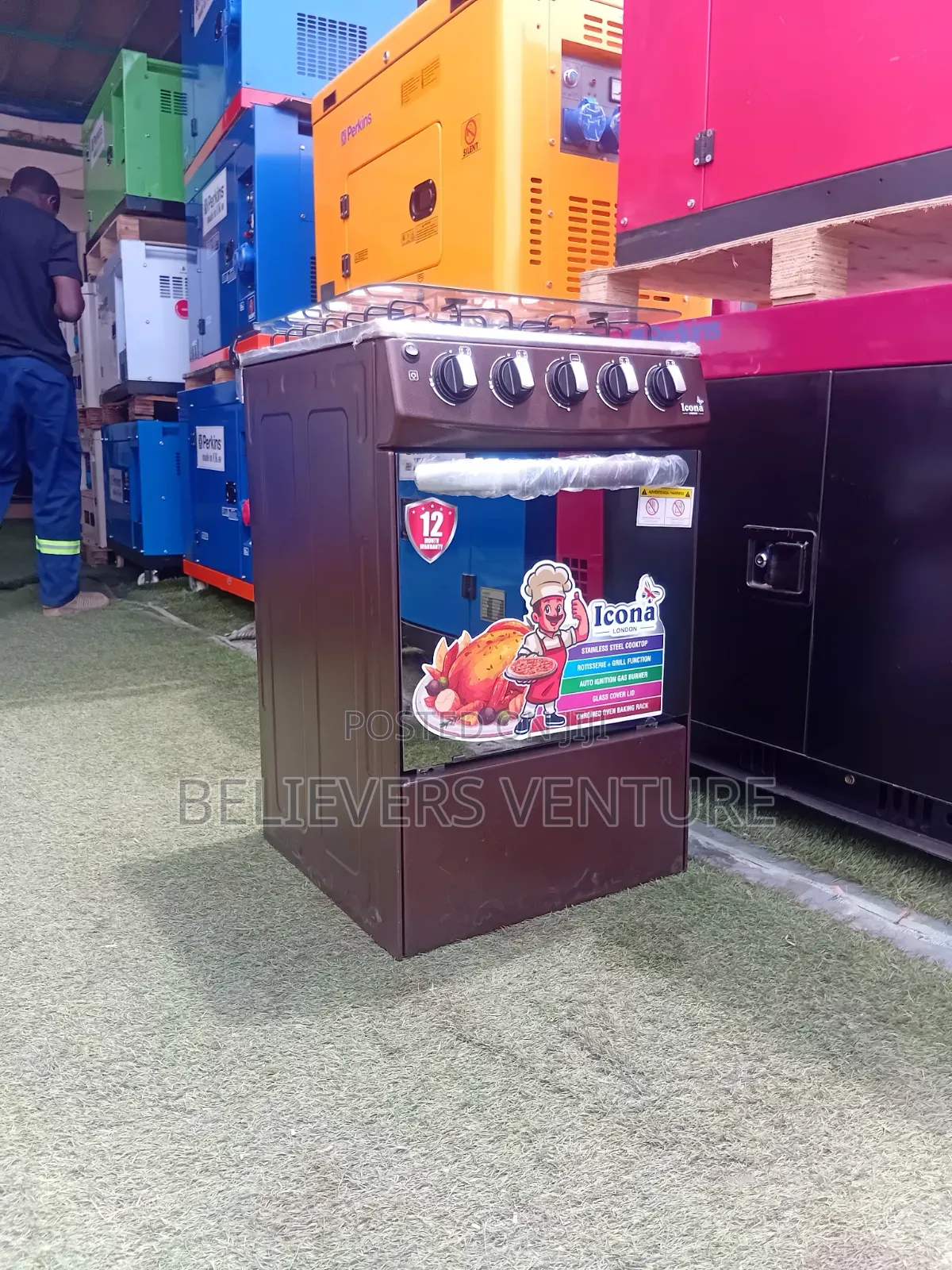 Icona 4 Burners Gas Cooker – Powerful Burners for Faster Cooking