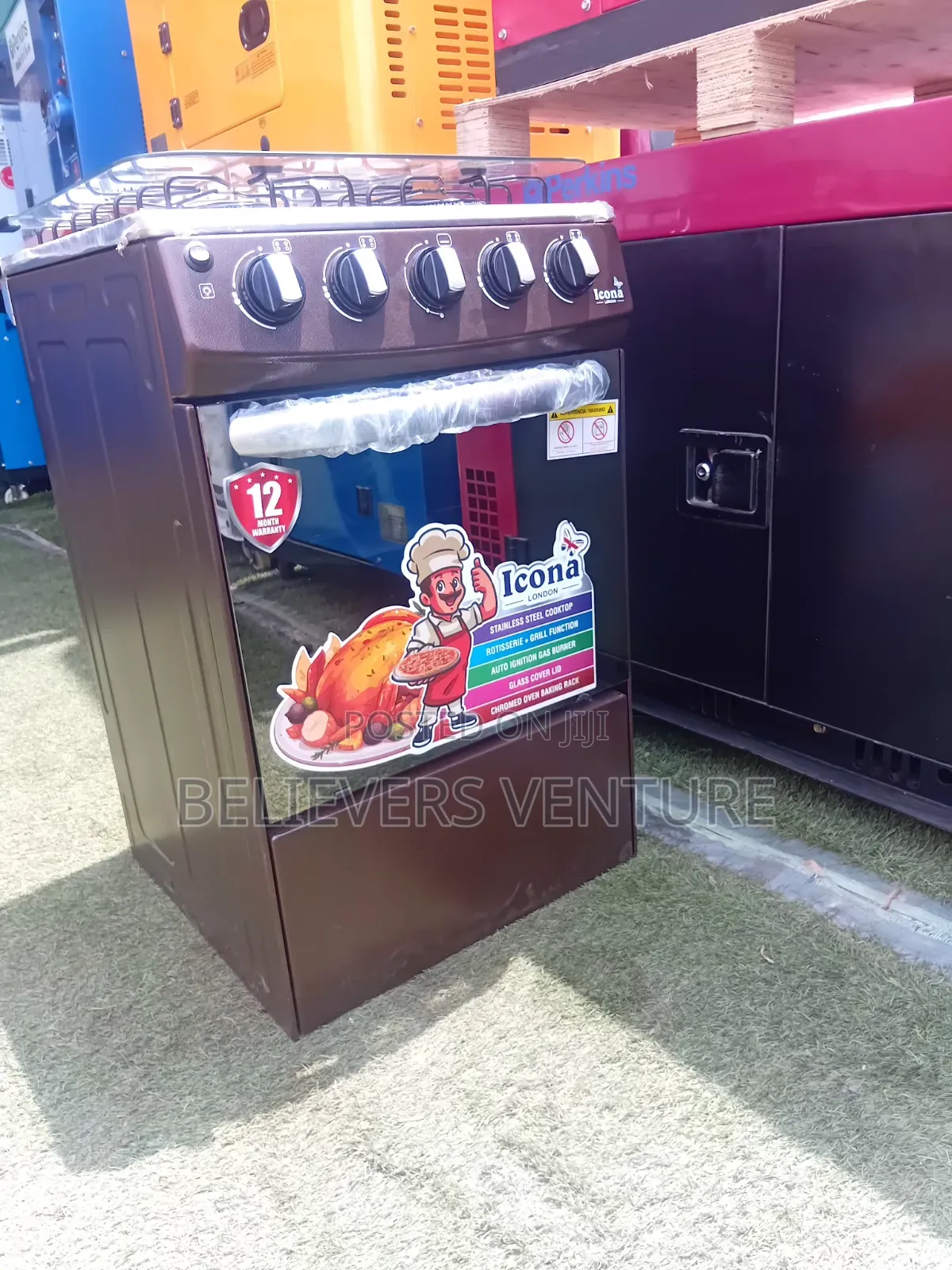 Icona 4 Burners Gas Cooker – Powerful Burners for Faster Cooking