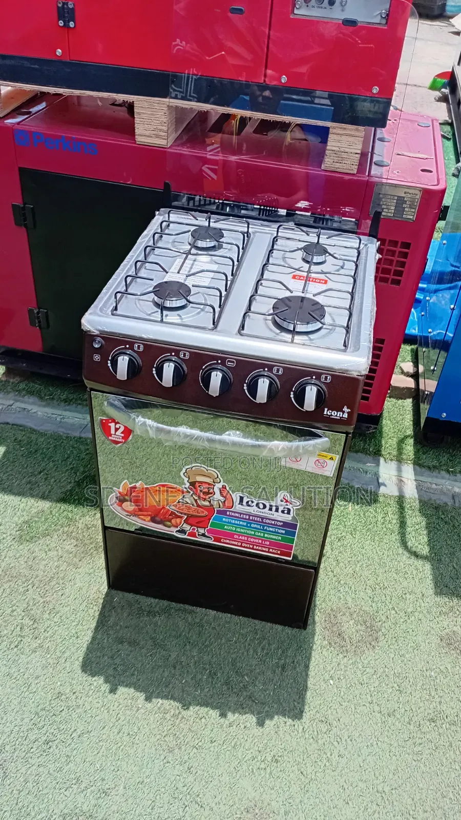 Icona 4-Burner Gas Cooker – Cook More, Save Time