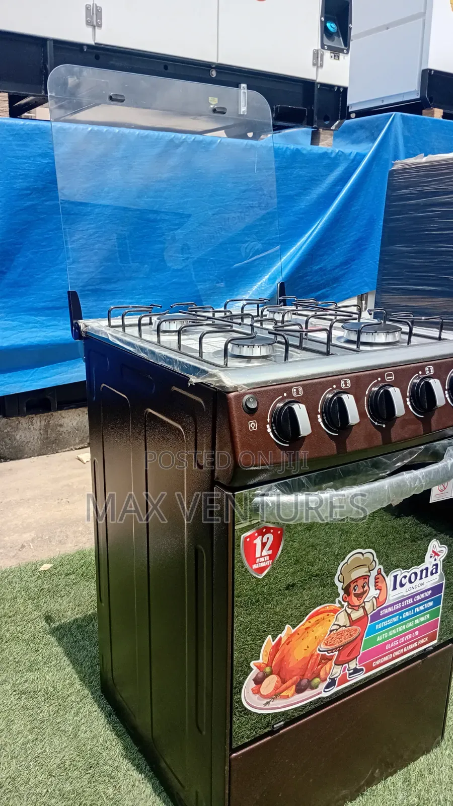 Brand New 4 Burner Gas Cooker – Icona Quality Style