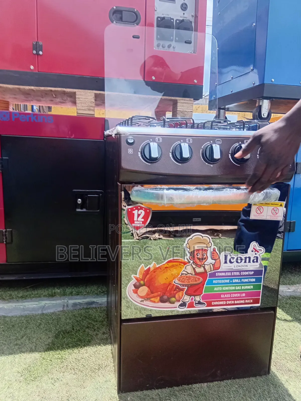 Icona 4 Burners Gas Cooker – Premium Cooking Power at Your Fingertips