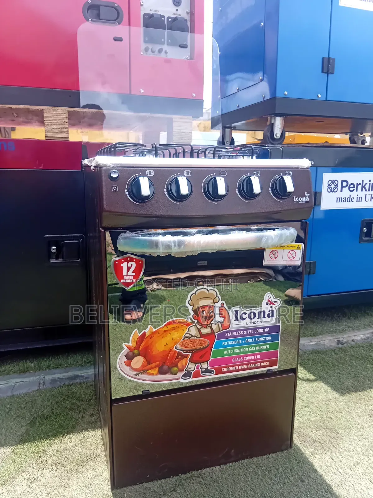 Icona 4 Burners Gas Cooker – Premium Cooking Power at Your Fingertips