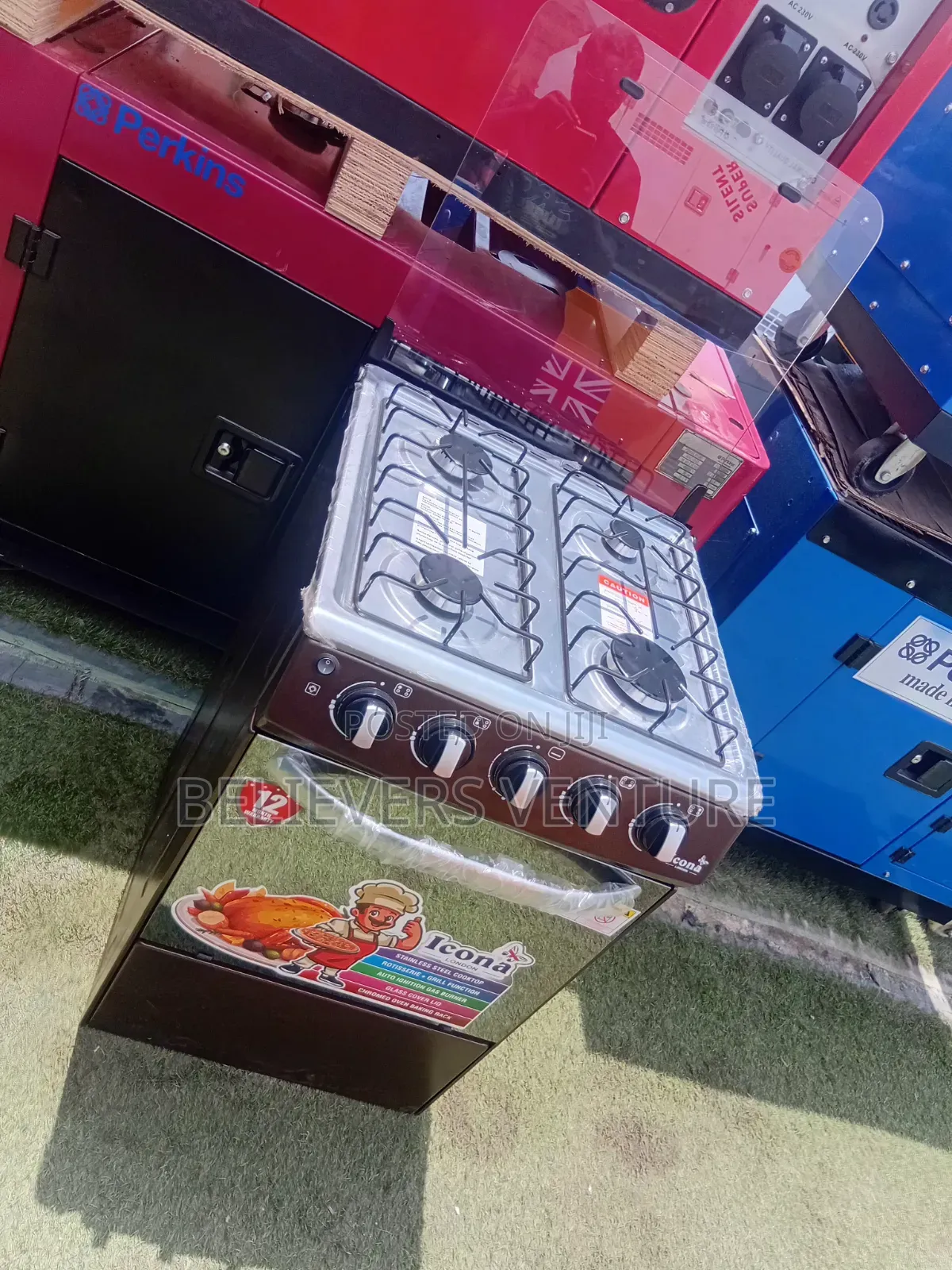 Icona 4 Burners Gas Cooker – Efficient Heat for Perfect Meals