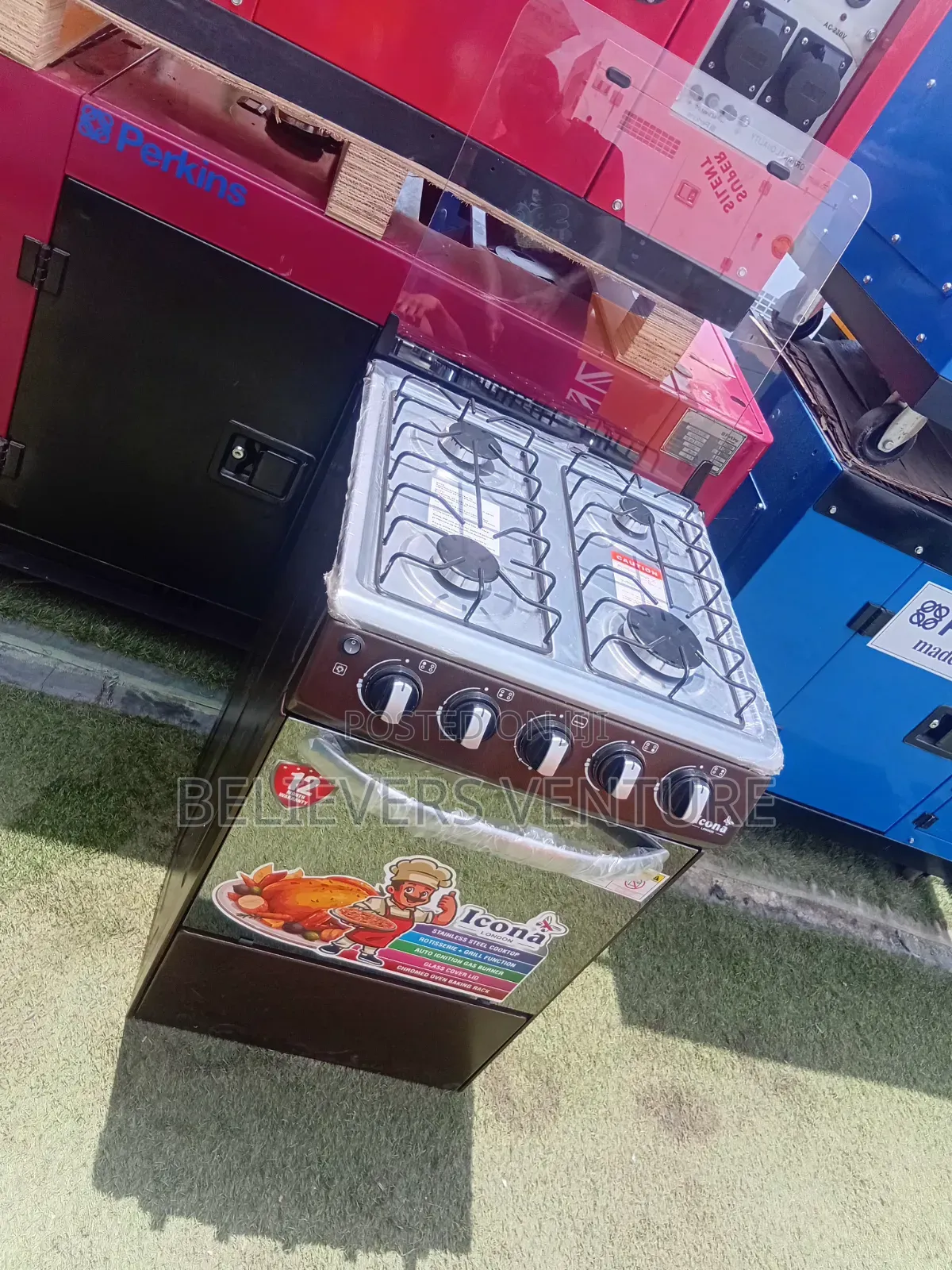 Icona 4 Burners Gas Cooker – Efficient Heat for Perfect Meals