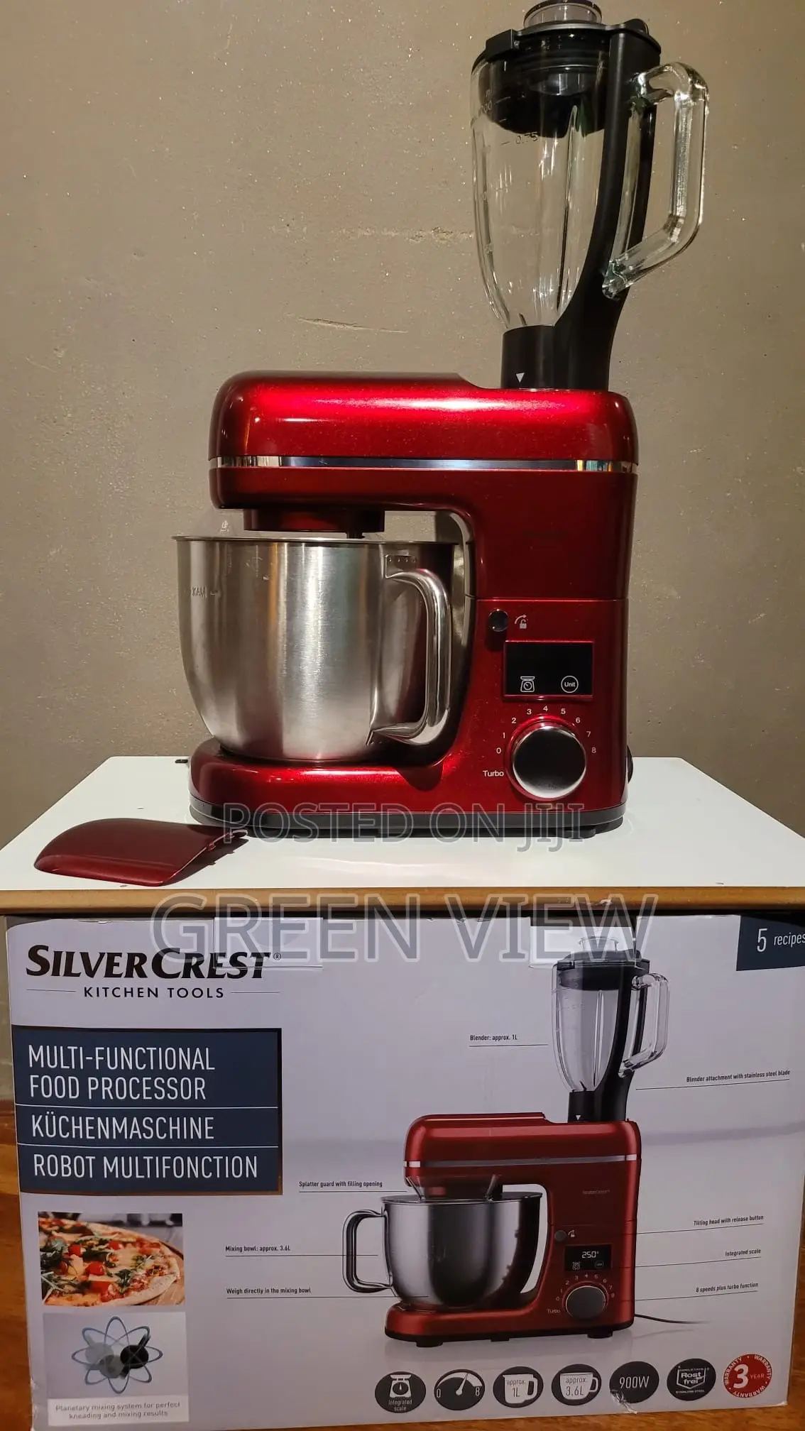 SiliverCrest Multifunctional Food Processor/ Stand Mixer (900W)